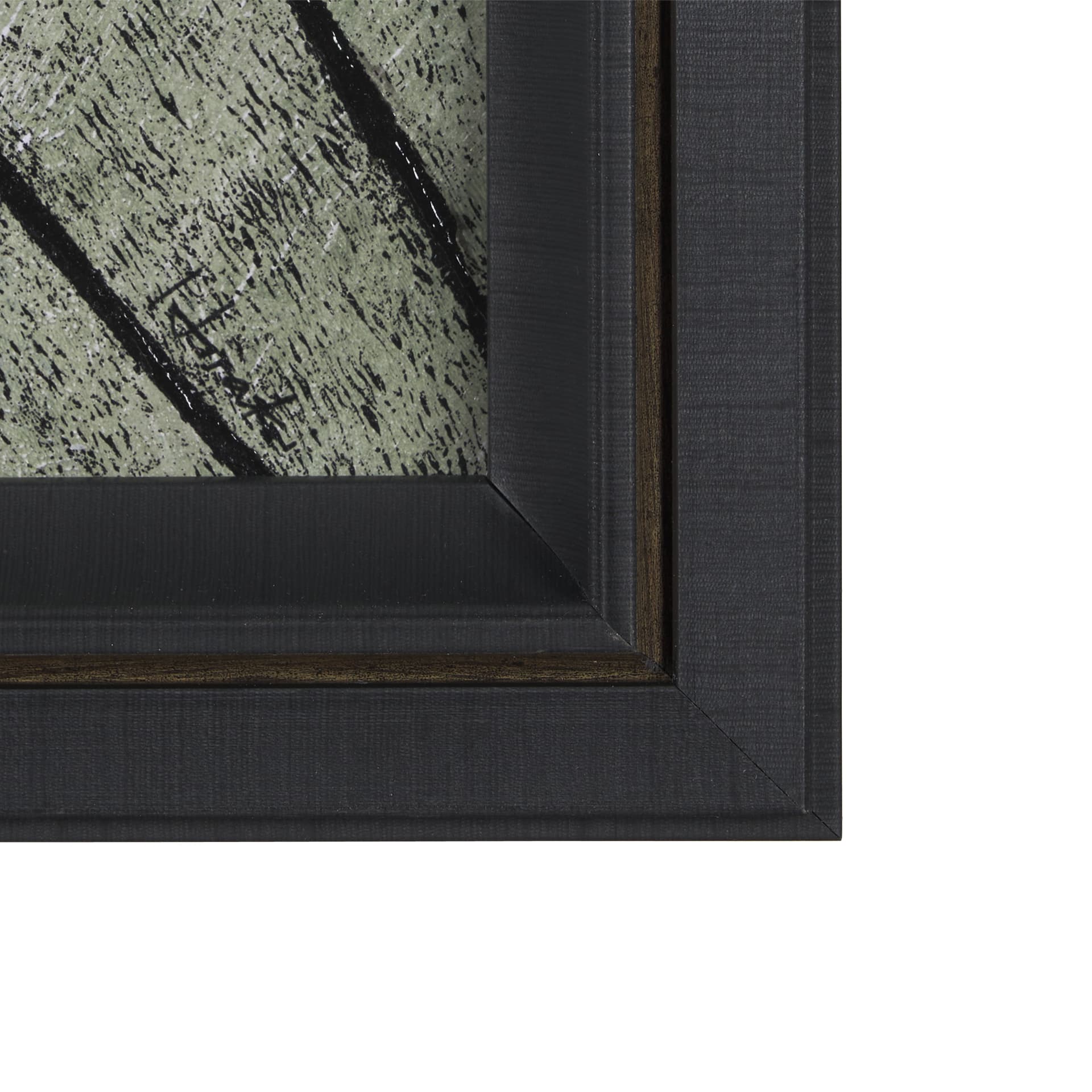 Etched Silouette VI by Mercana Studio a Hand Embellished Textured Framed Art Print — product photograph