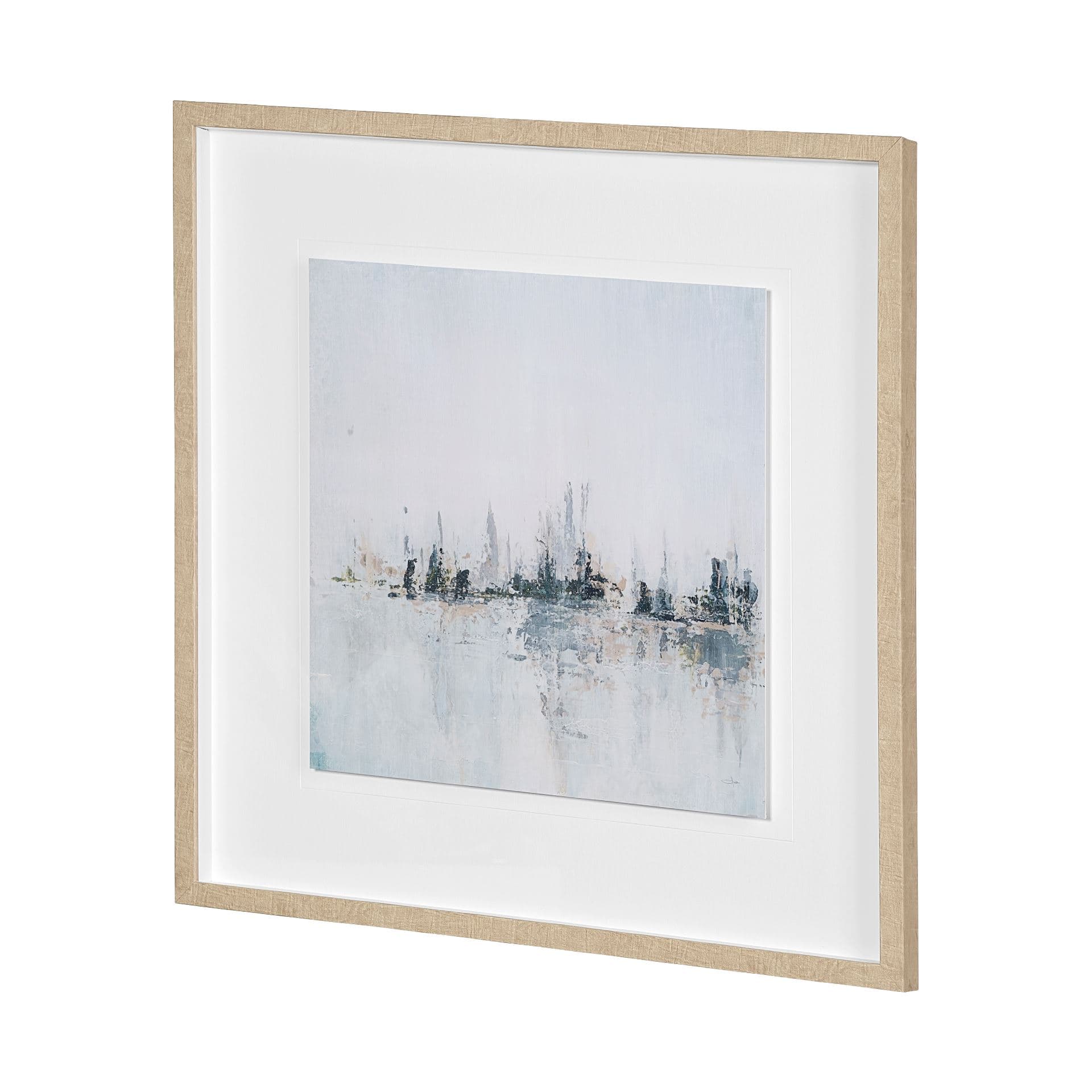 Waterfront I by Jonathan Klassen a Hand Embellished Textured Framed Art Print Matted under Glass — product photograph