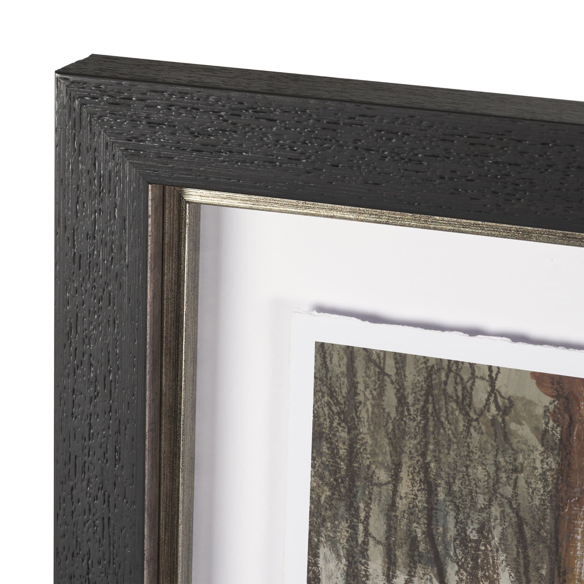 Winter Shadow by Mercana Studio Hand Embelished Framed Artwork Matted under Glass — product photograph
