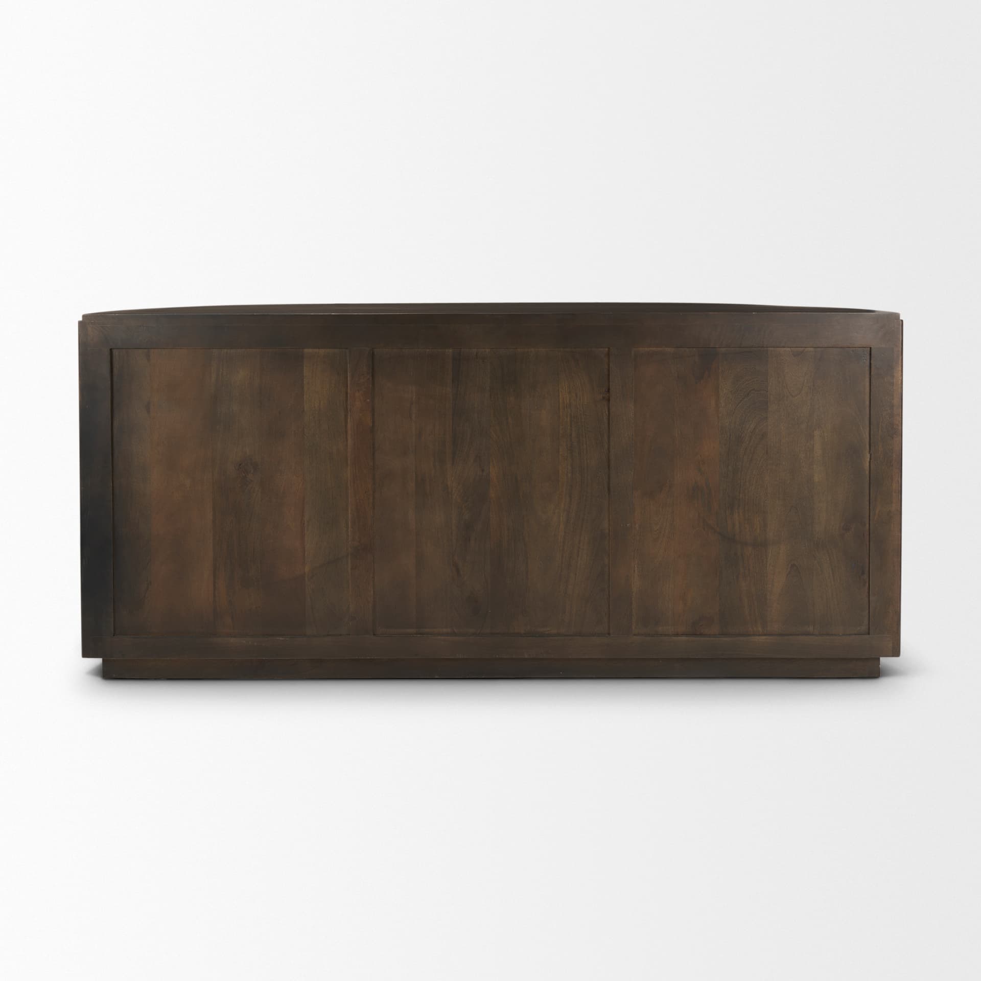 Terra 72L x 18W x 32H Dark Brown Wood Fluted Sideboard — product photograph