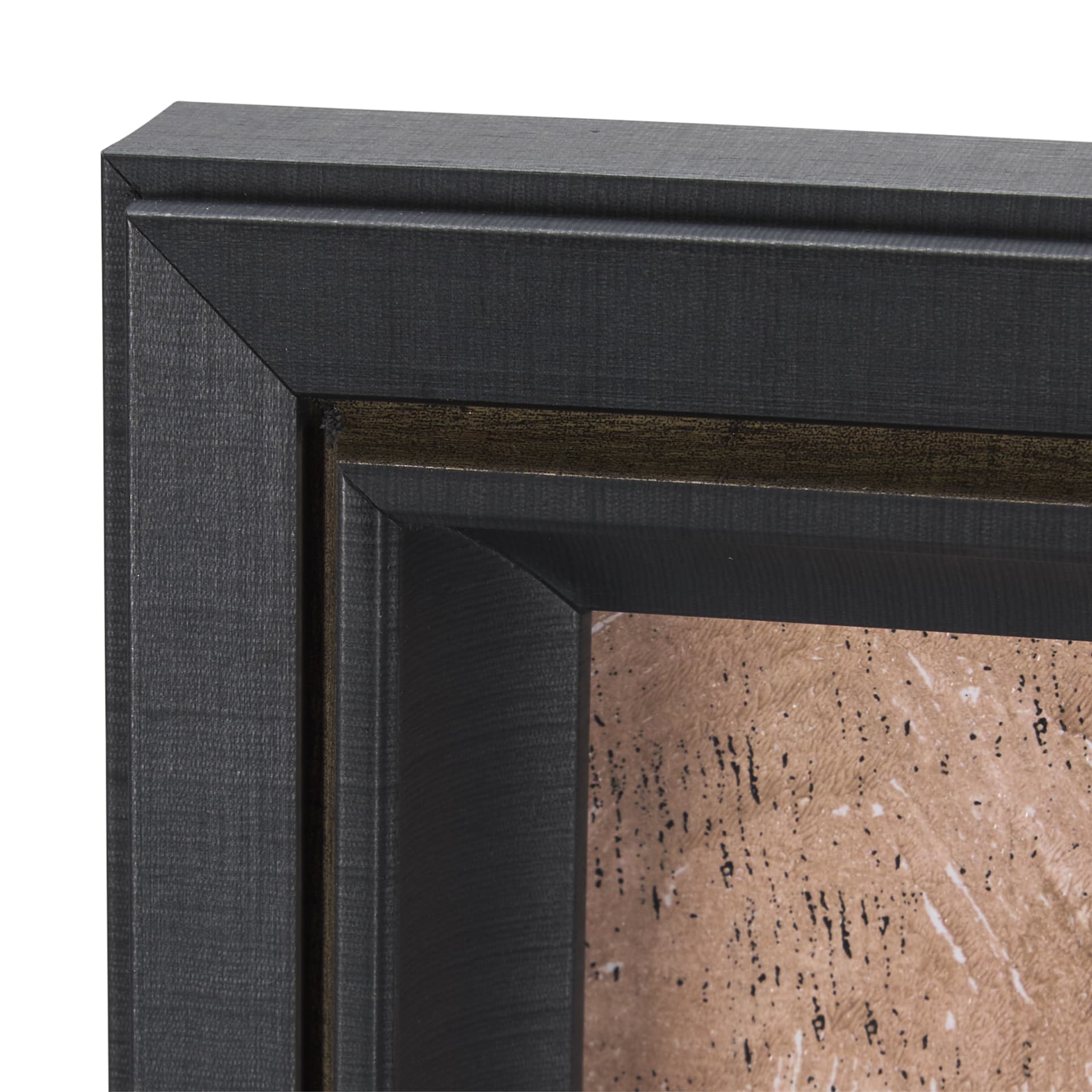 Etched Silouette III by Mercana Studio a Hand Embellished Textured Framed Art Print — product photograph