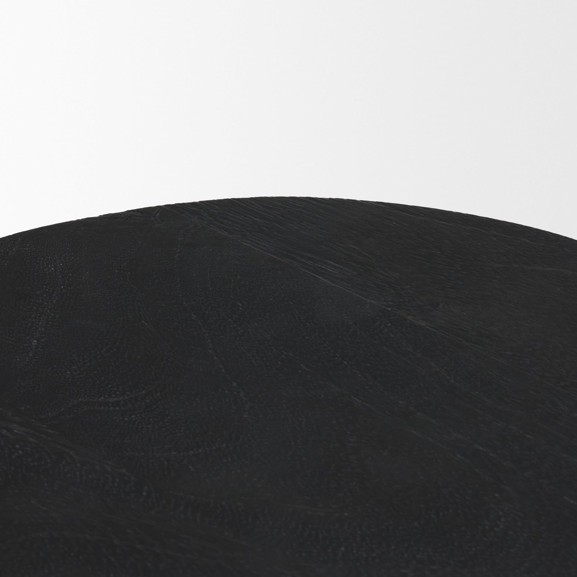 Cove Dark Brown Sculptural Open Side Table — product photograph