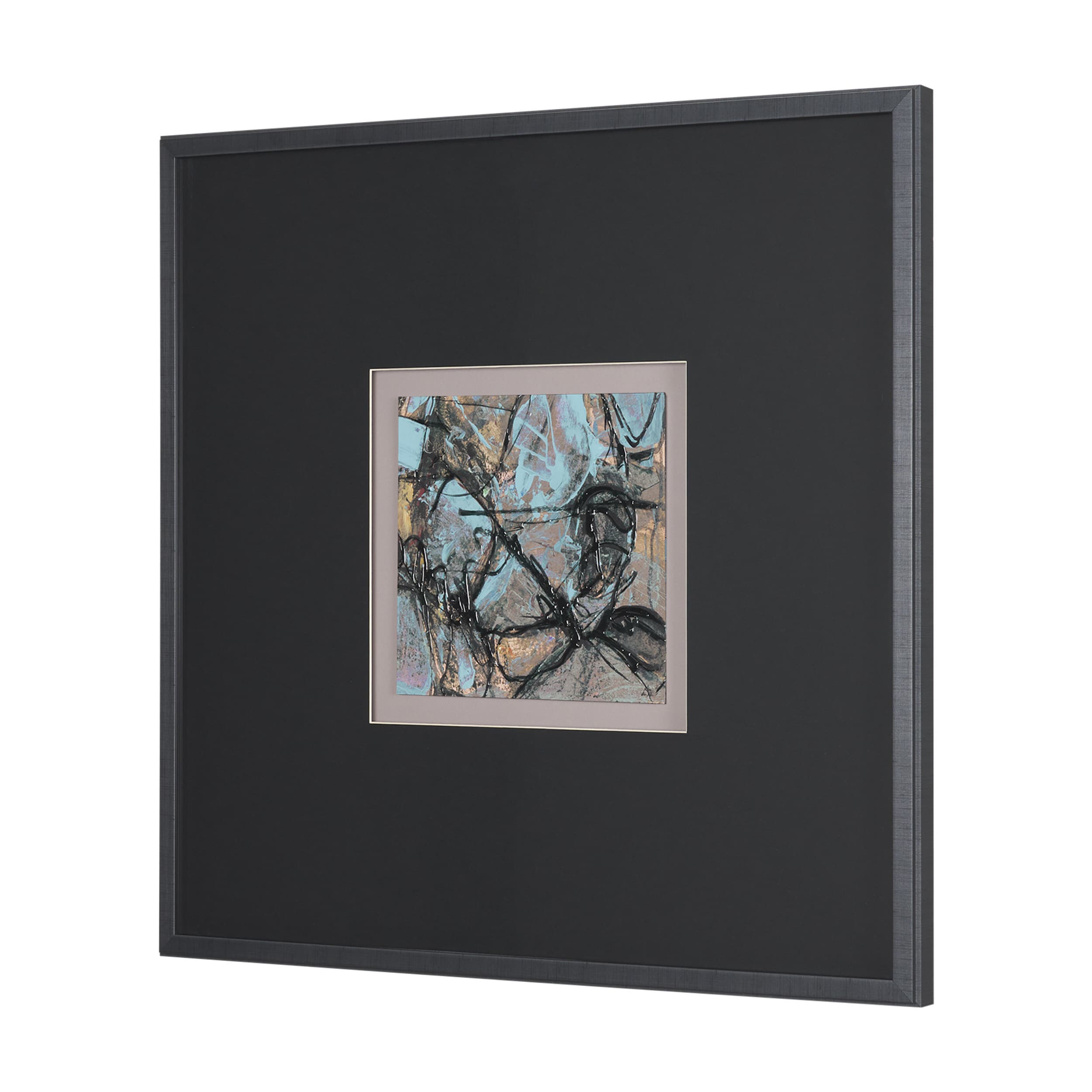 Passtime IV by Mercana Studio a Hand Embelished Textured Framed Art Print Matted under Glass — product photograph