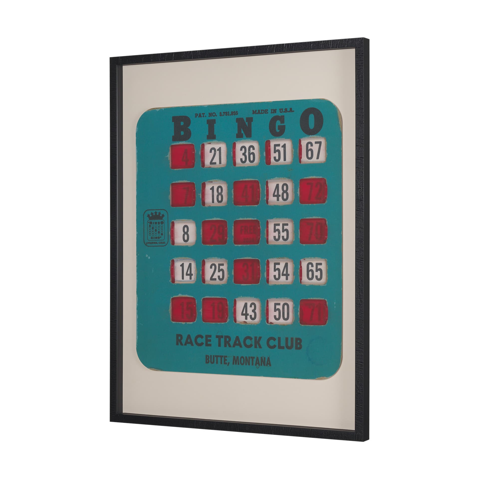 Chasing Numbers II by Zap Studio a Framed Art Print Matted under Glass — product photograph