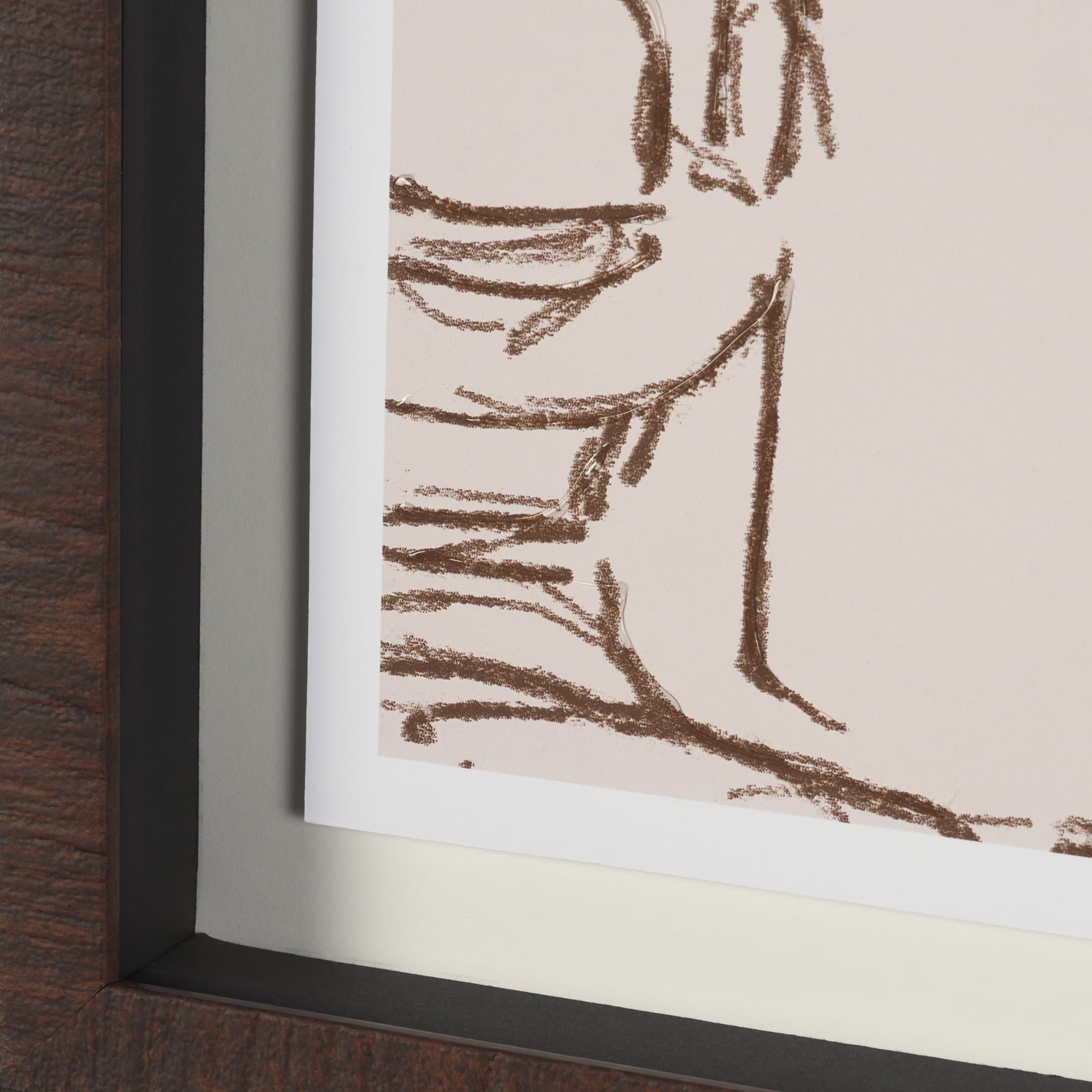 Hats & Bow Ties by Mercana Studio Hand-Embellished Framed Artwork Matted under Glass — product photograph