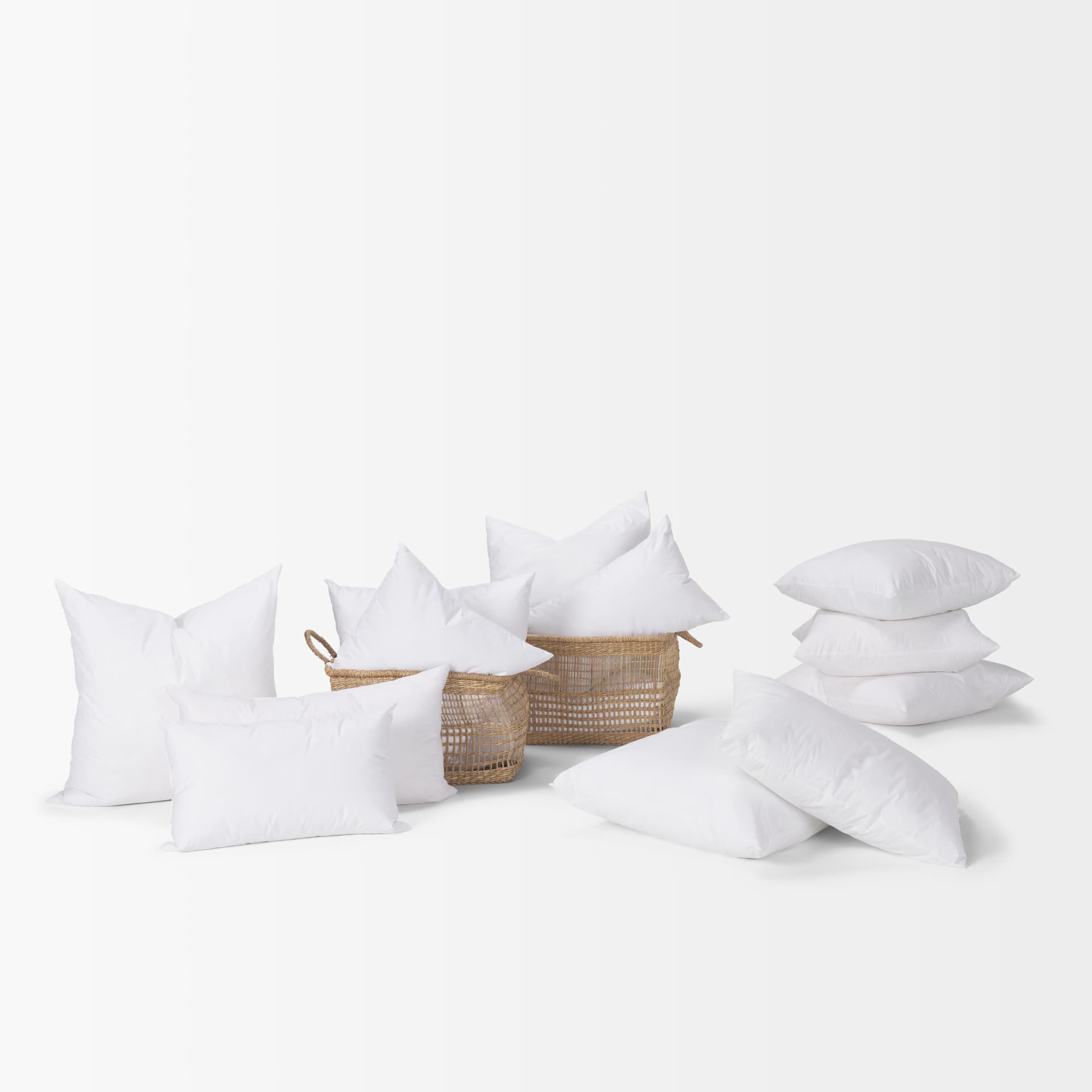 13x21 Down pillow insert — in a styled room