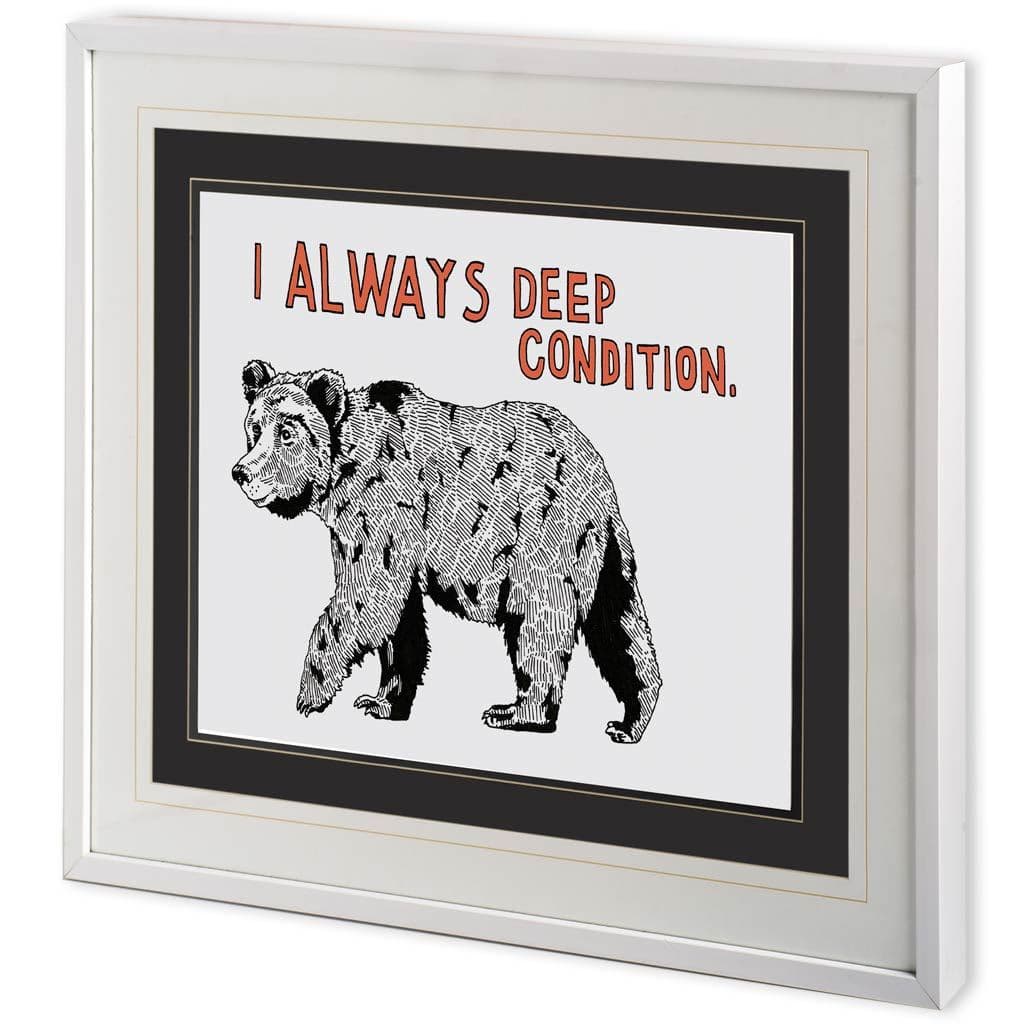 Bear by Marie, Natasha a Framed Art Print Matted under Glass — product photograph