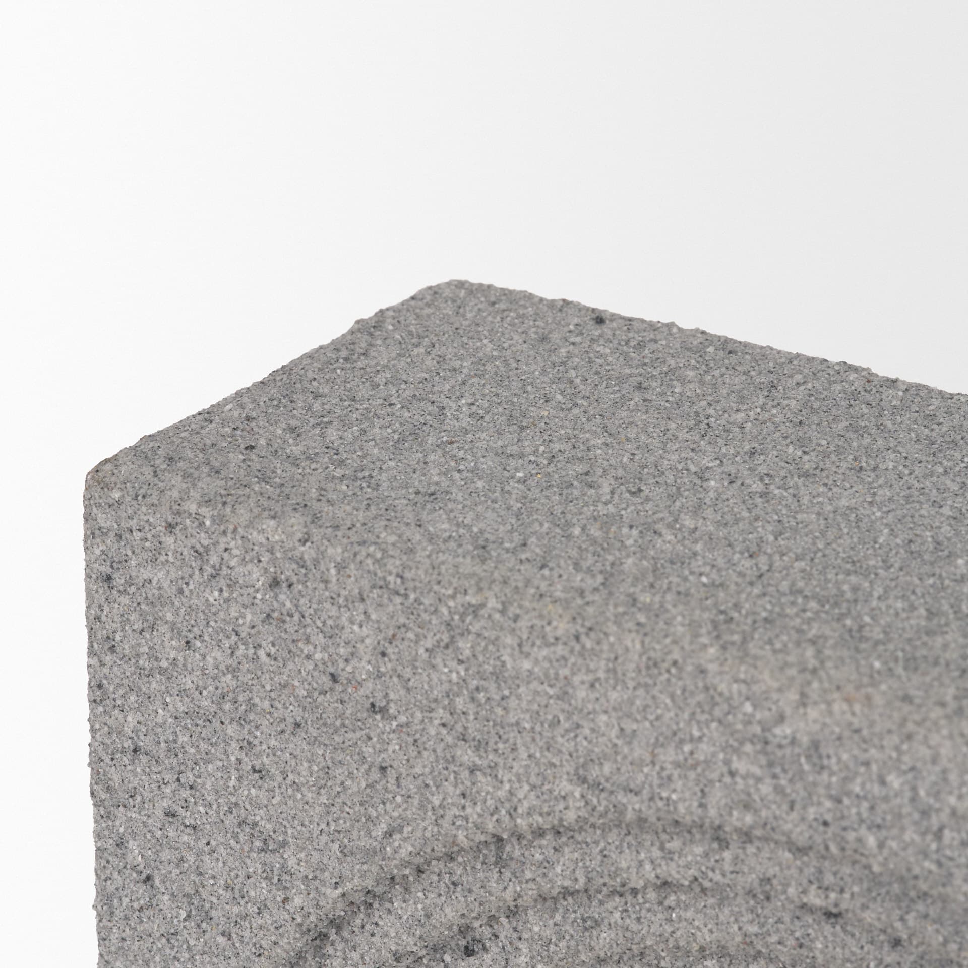 Kacia Resin Textured Concrete Gray Decorative Object — product photograph