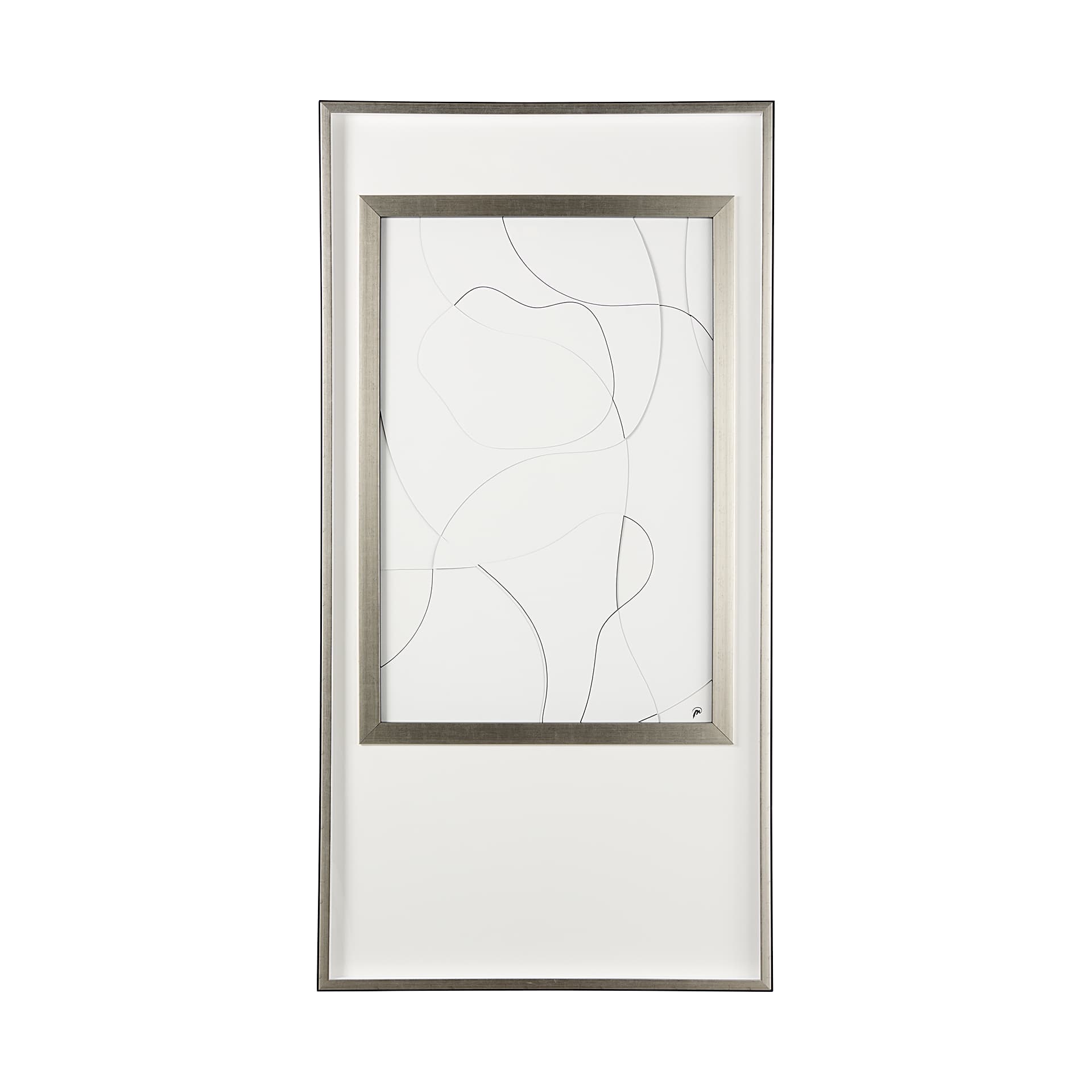 Geometry Experiment I by Studio M a handmade Original Framed Artwork under Glass — product photograph