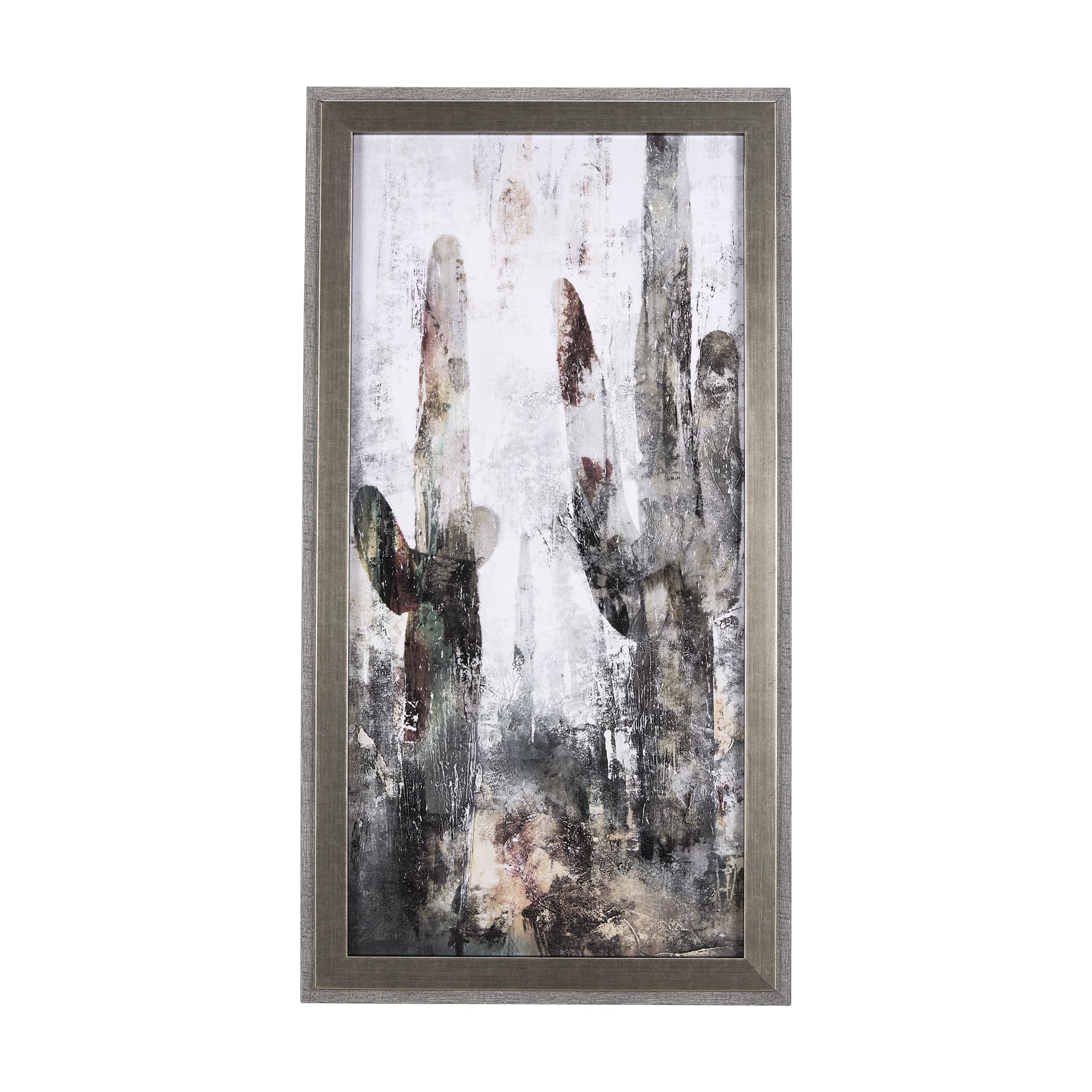 Saguaro Forest 31 by Scott Brems a Hand Embellished Textured Framed Art Print — product photograph