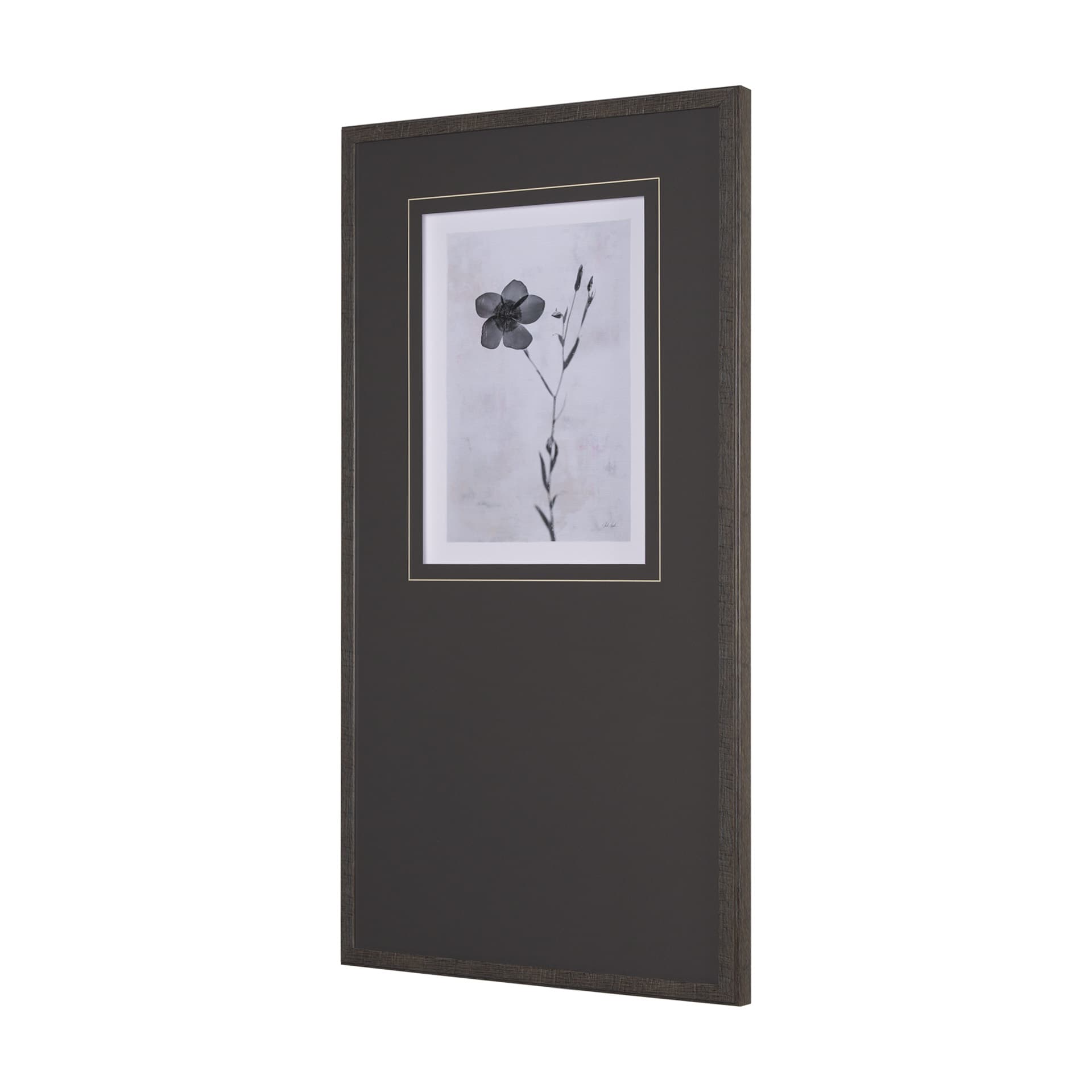 Wonderful Wildflowers XIV Neutral by Deborah Revell a Hand Embellished Framed Art Print Matted under — product photograph