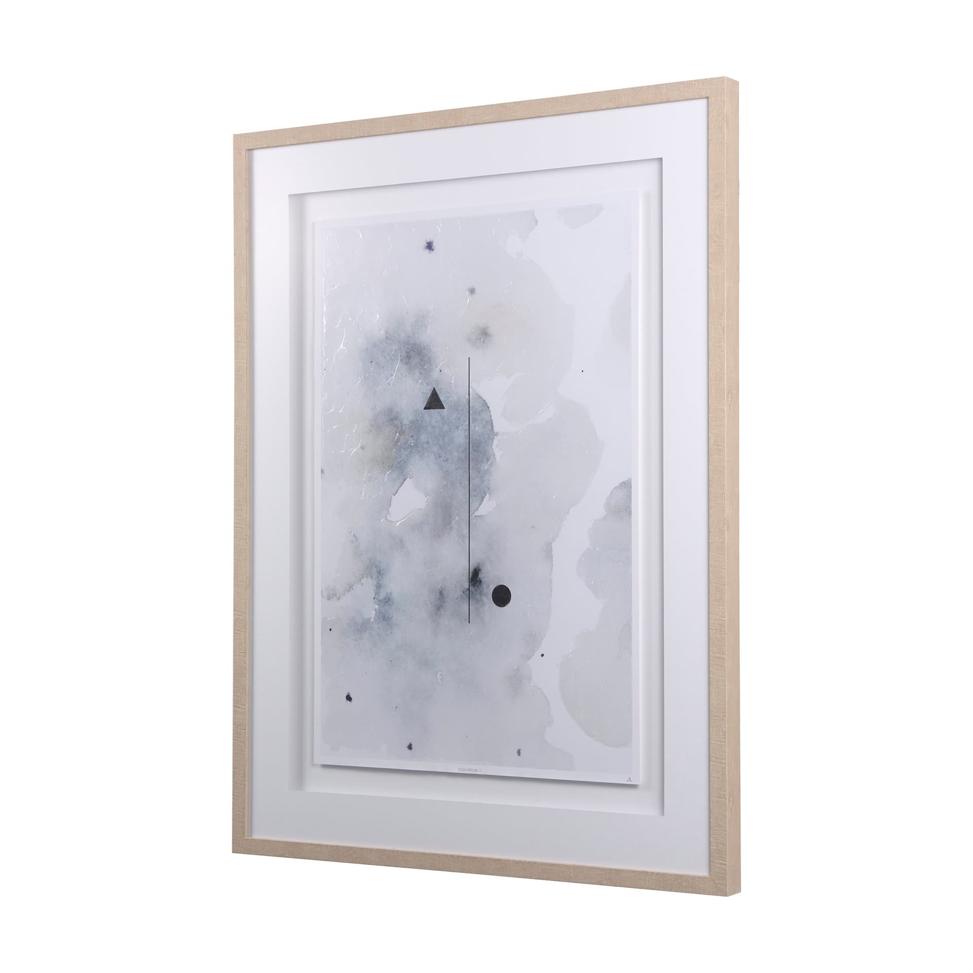 Equilibrium II by Mercana Studio a Hand Embellished Textured Framed Art Print Matted under Glass — product photograph