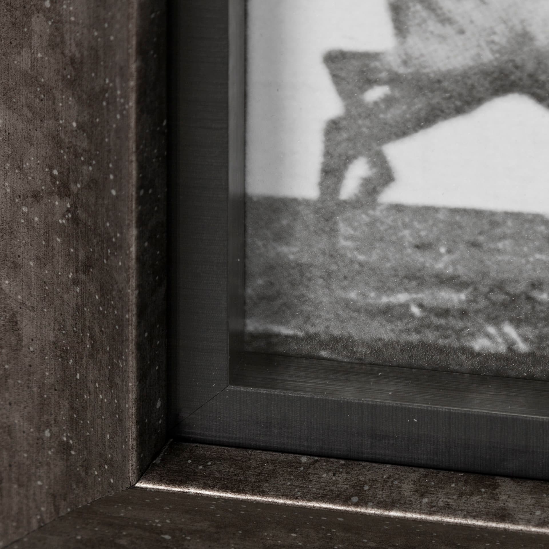 Elk Trotting by Eadweard Muybridge a Hand Embellished Textured Framed Art Print Matted under Glass — product photograph