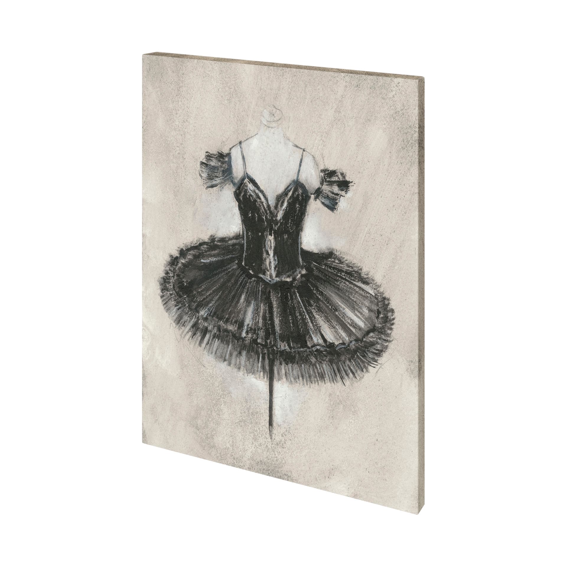 Black Ballet Dress II by Ethan Harper a Hand Embellished Textured Canvas — product photograph