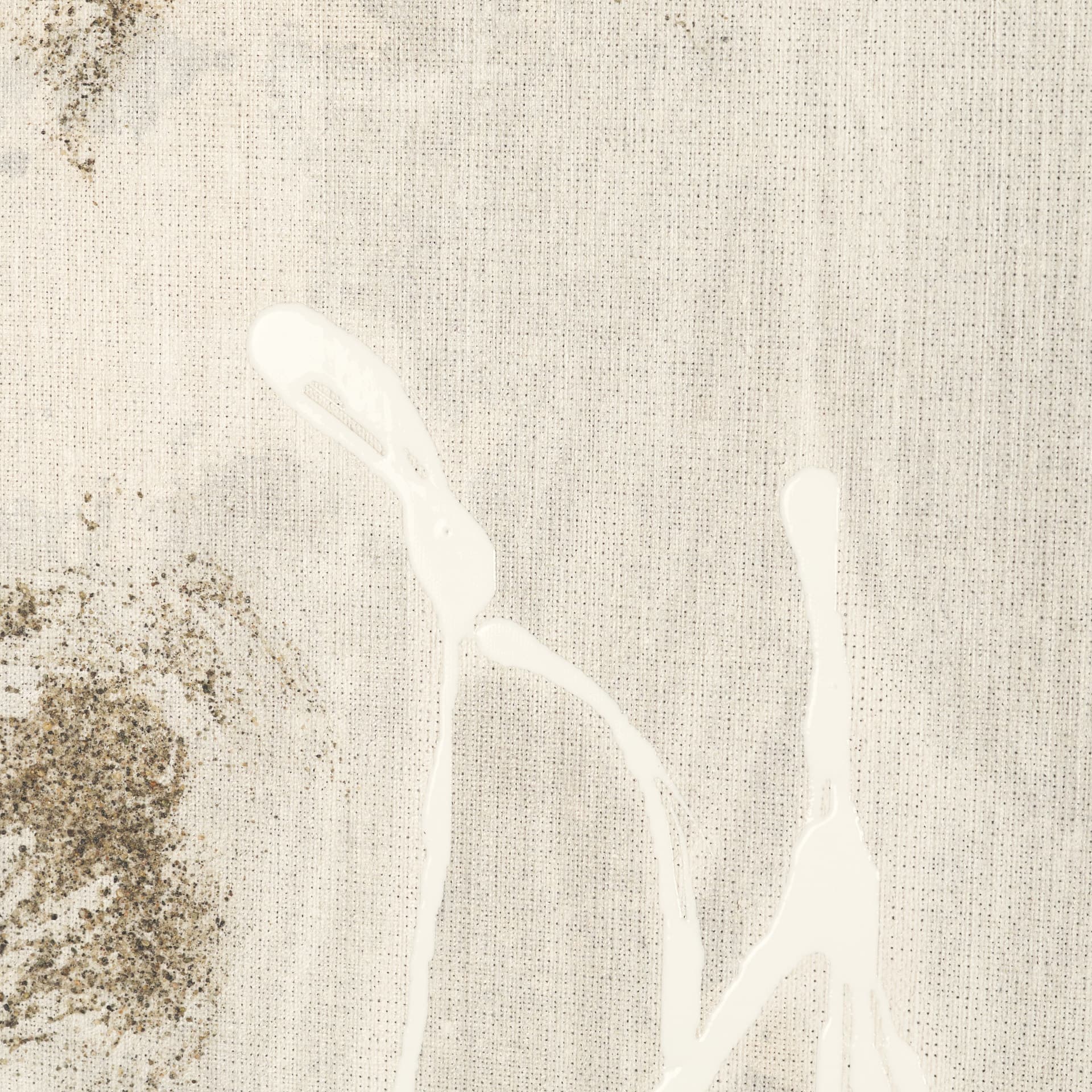 Textural Echo - Ash by Kristine Hegre Hand-Embellished Textured Framed Canvas Artwork — product photograph
