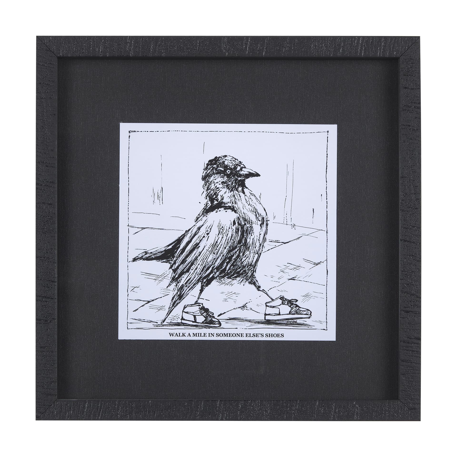 Animal Talk III by Mercana Studio a Framed Art Print Matted under Glass — product photograph