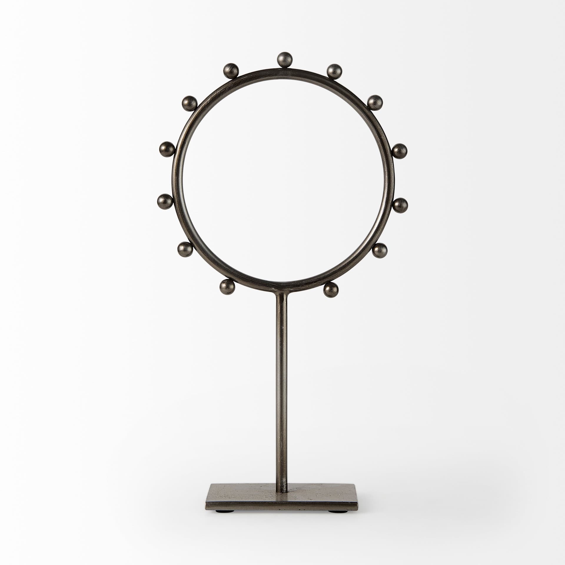Elio 8.3L x 3.0W x 15.0H Large Studded Hoop Object — product photograph