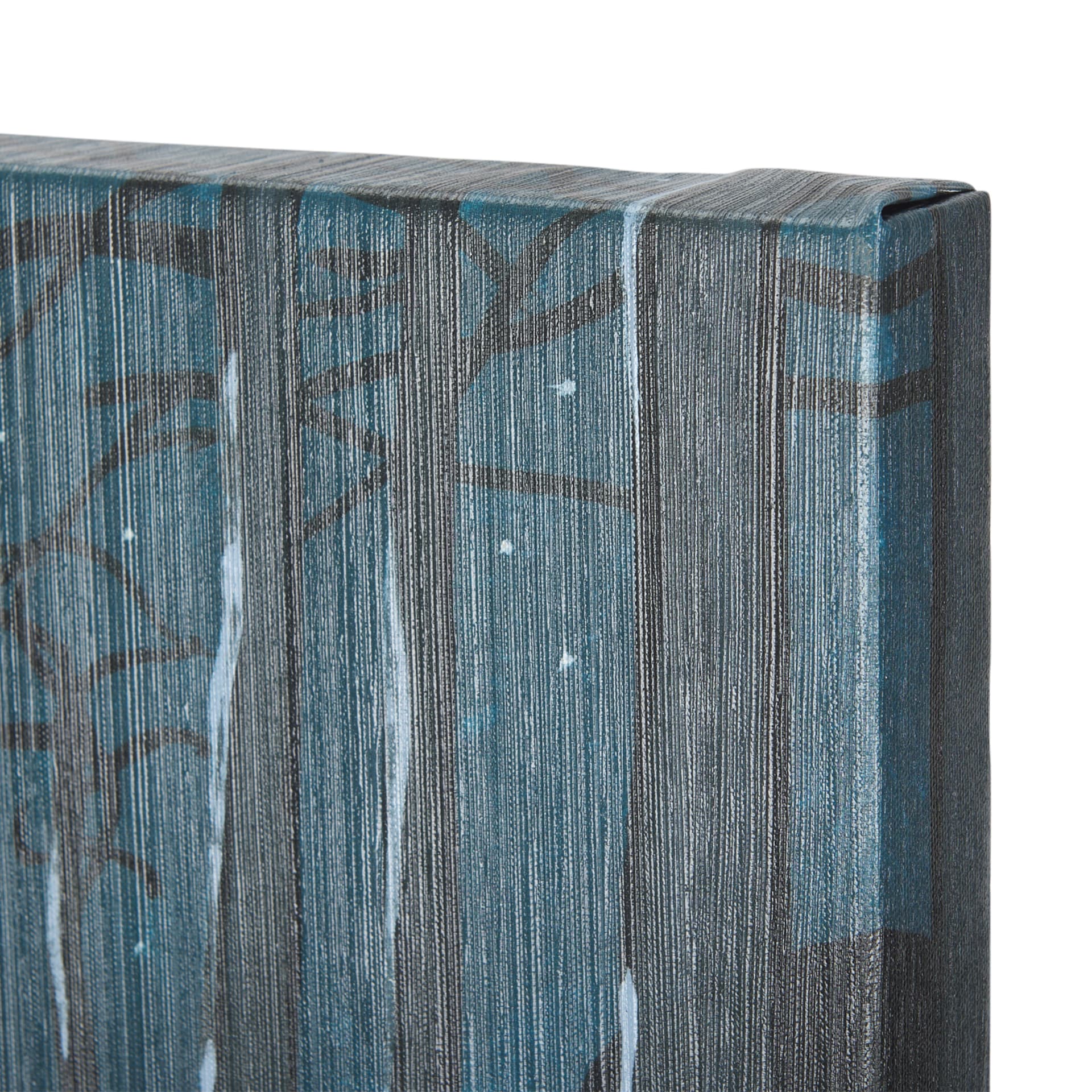 Sea bay at nitght III by Mercana Studio a Hand Embellished Textured Canvas — product photograph