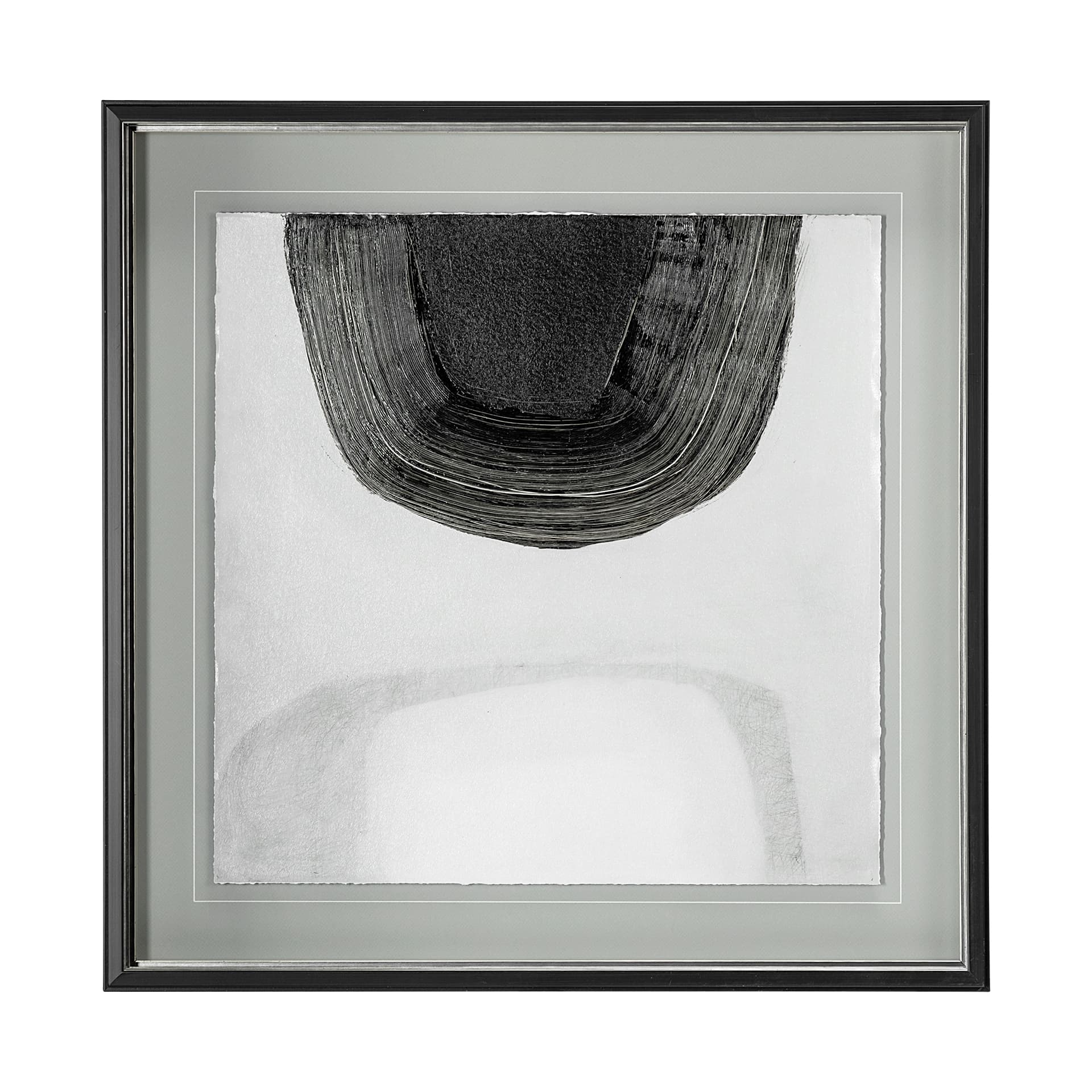 Shadows in the Dark II by Drew Sims a Hand Embellished Textured Framed Art Print Matted under Glass — product photograph