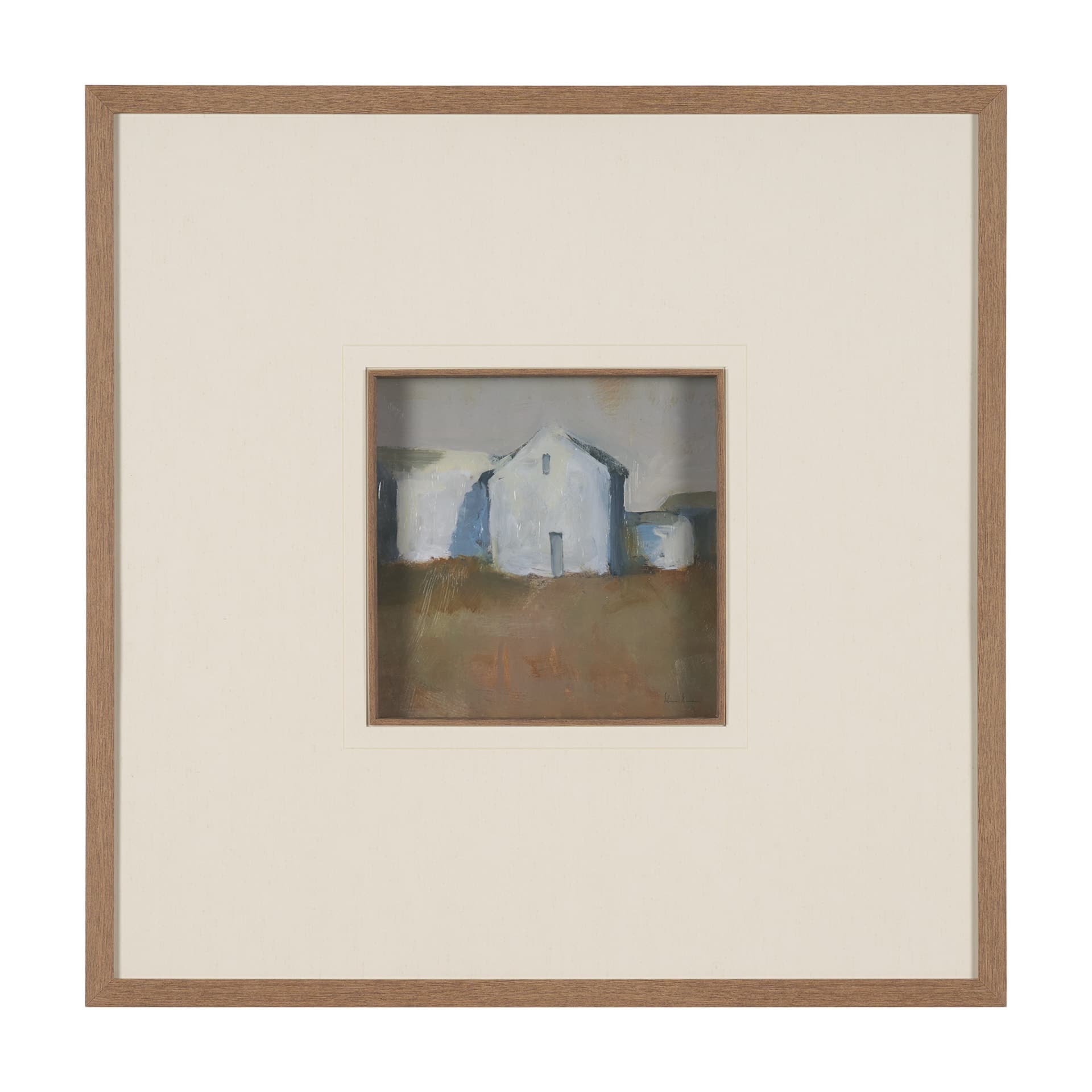 Structured View I by Mercana Studio a Hand Embellished Framed Art Print Matted under Glass — product photograph