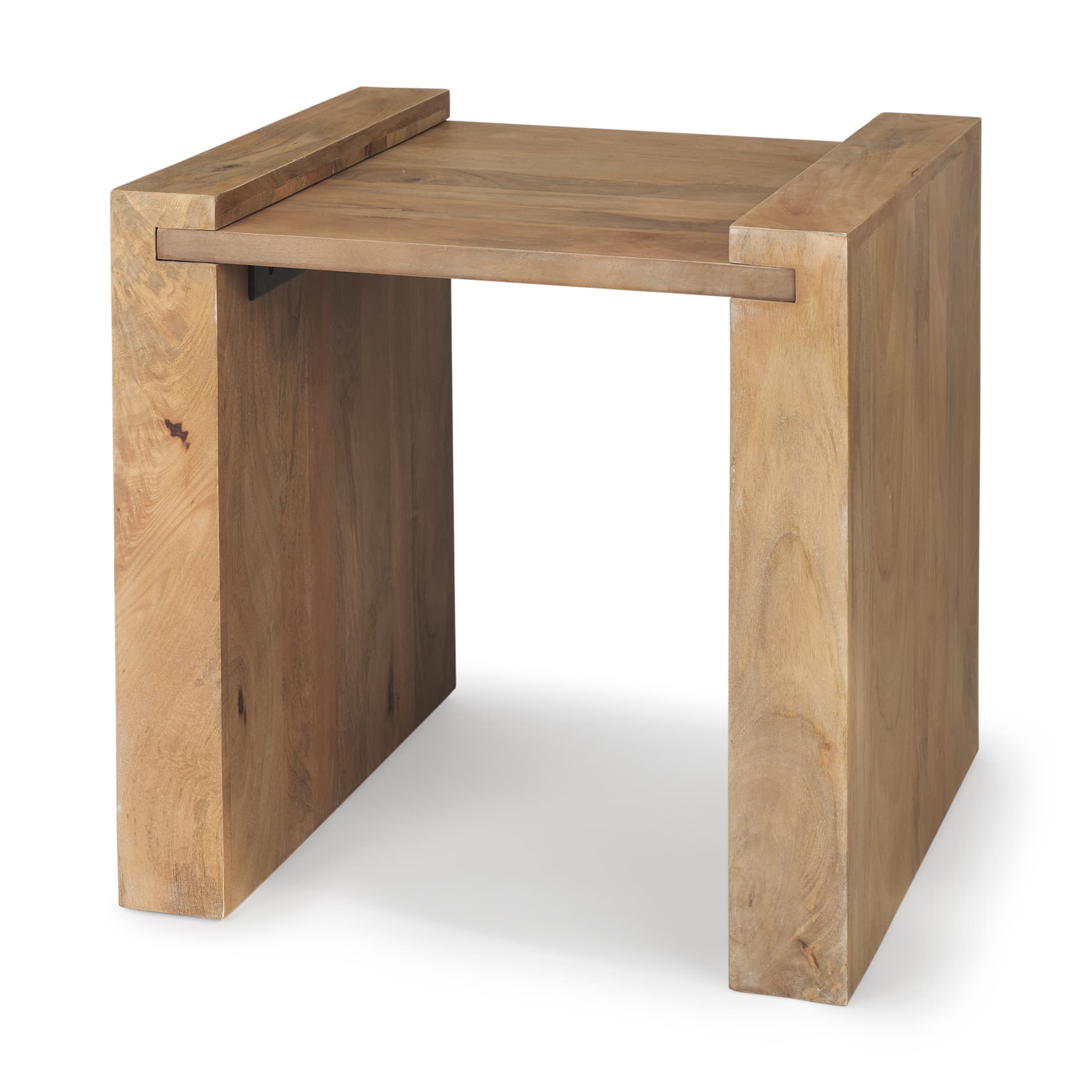 Athelia Light Wood Accent Table — product photograph