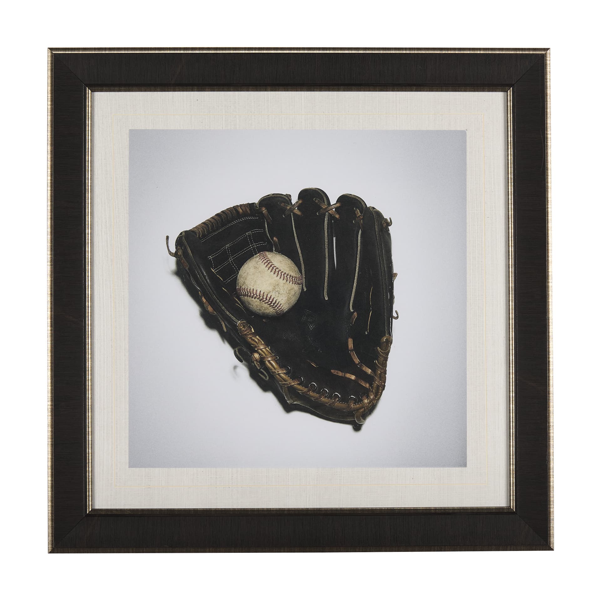 Double Play III by Mercana Studio a Hand Embellished Textured Framed Photo Art Print Matted under Gl — product photograph