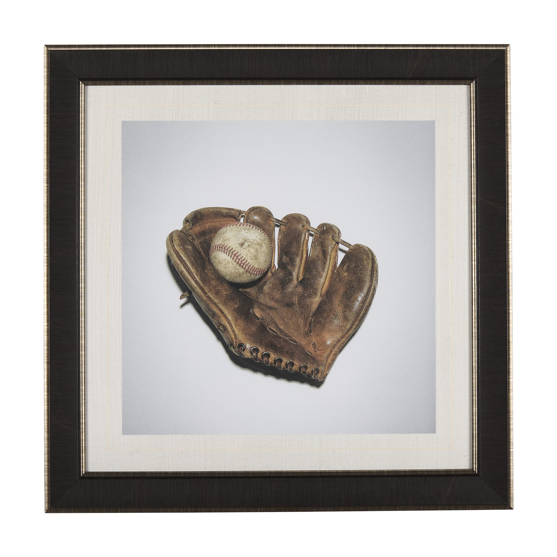 Double Play II by Mercana Studio a Hand Embellished Textured Framed Photo Art Print Matted under Gla — product photograph