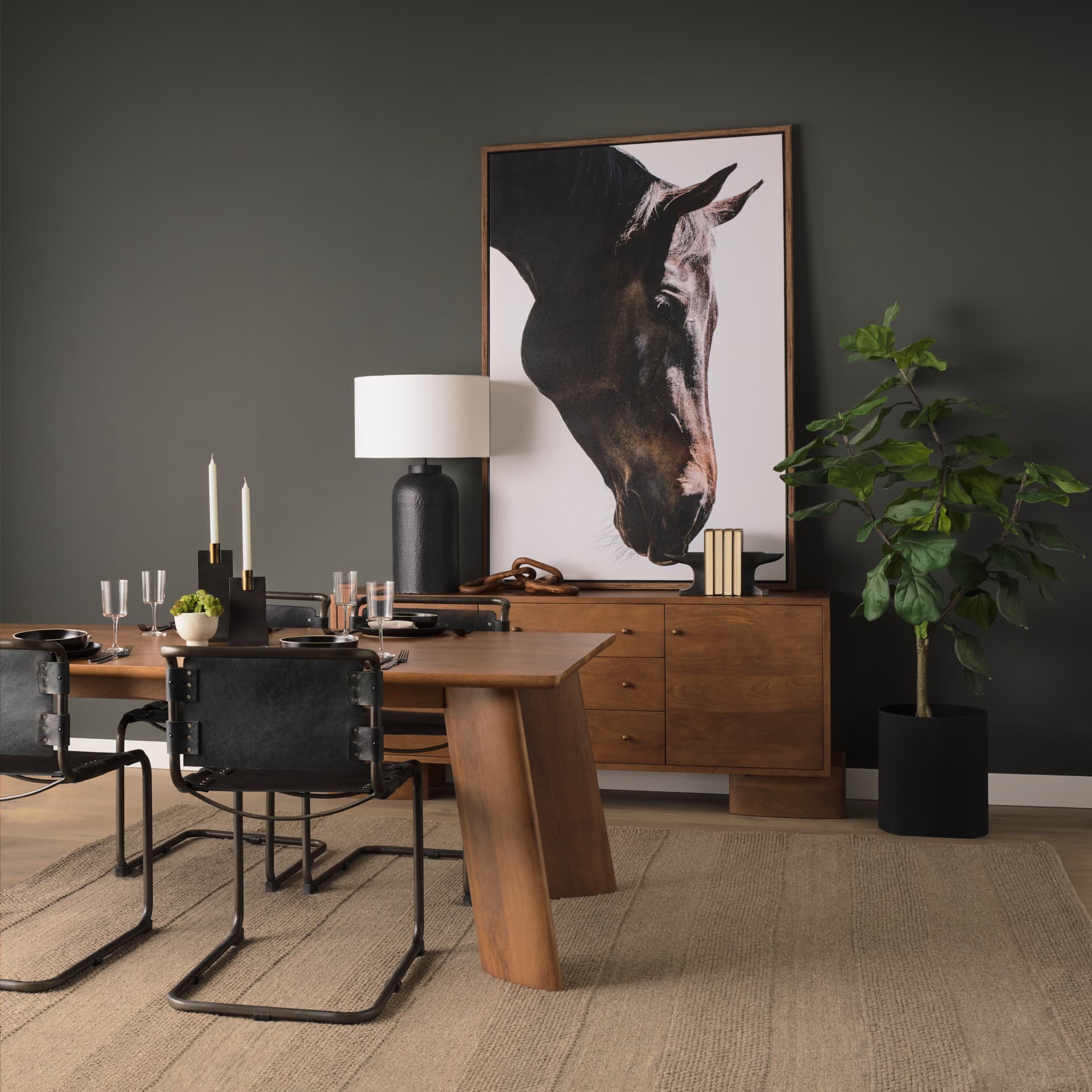 Bingo by Mercana Studio a Hand Embellished Textured Framed Canvas — in a styled room