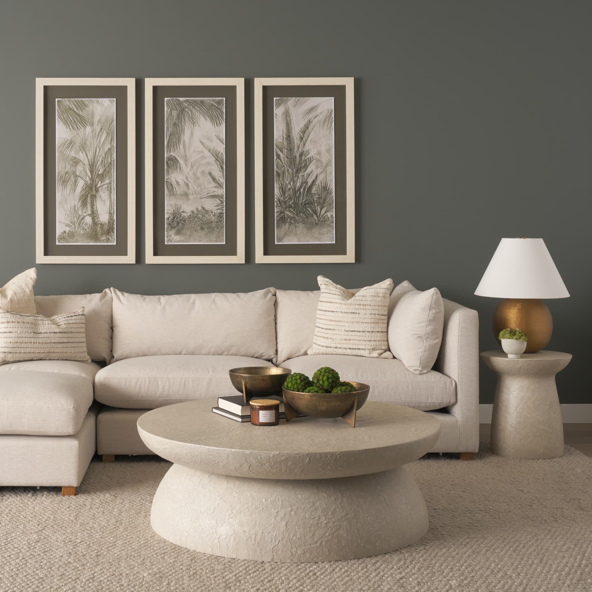 Kodi 20x20 Cream with Stripes Square Pillow Cover w/Non-Allergen Filler — product photograph