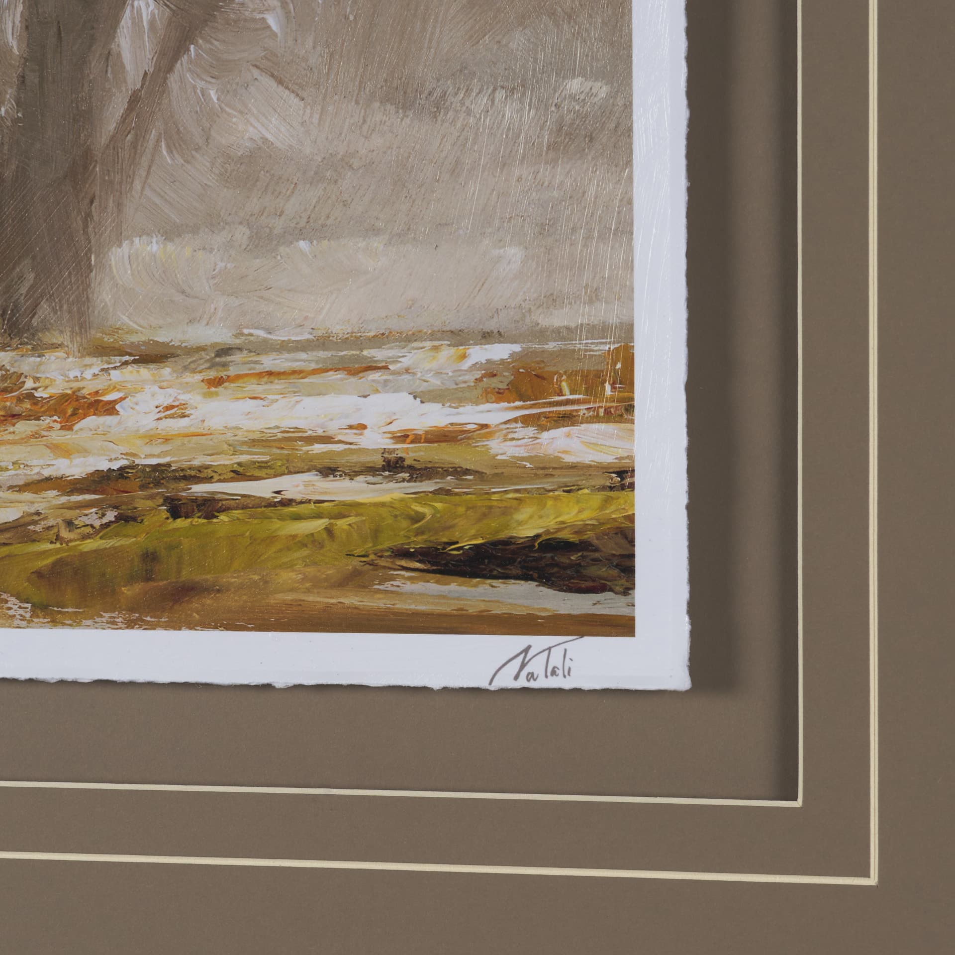 Autumn in the Village II by Mercana Studio Textured Framed Artwork Matted under Glass — product photograph