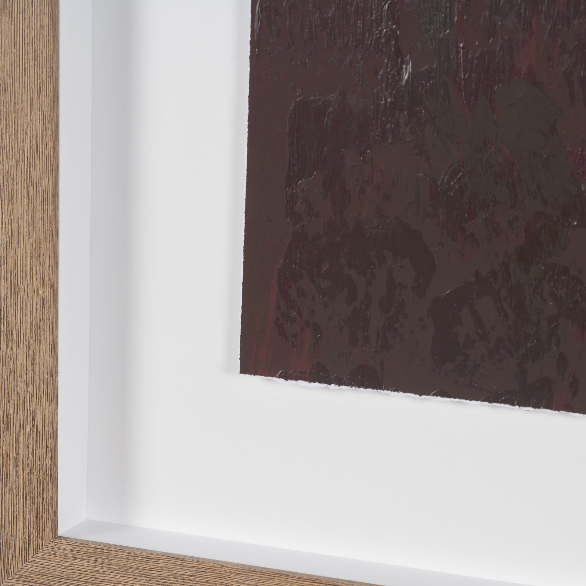 Mental Crossfire II by Mercana Studio Hand-Embellished Textured Framed Artwork Matted under Glass — product photograph