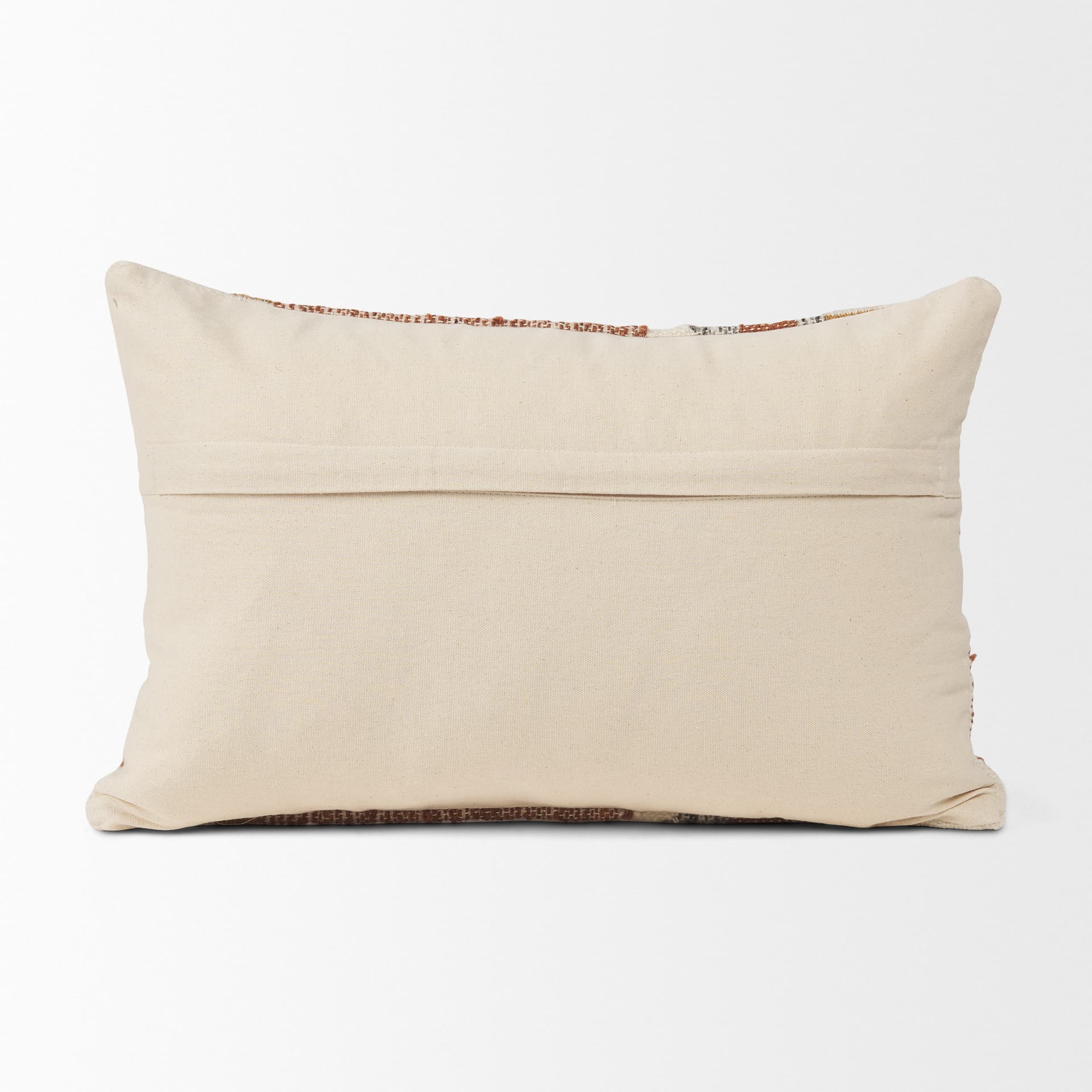 Kenzie 13x21 Multi Colored Print Lumbar Pillow Cover w/ Non-Allergen Filler — product photograph