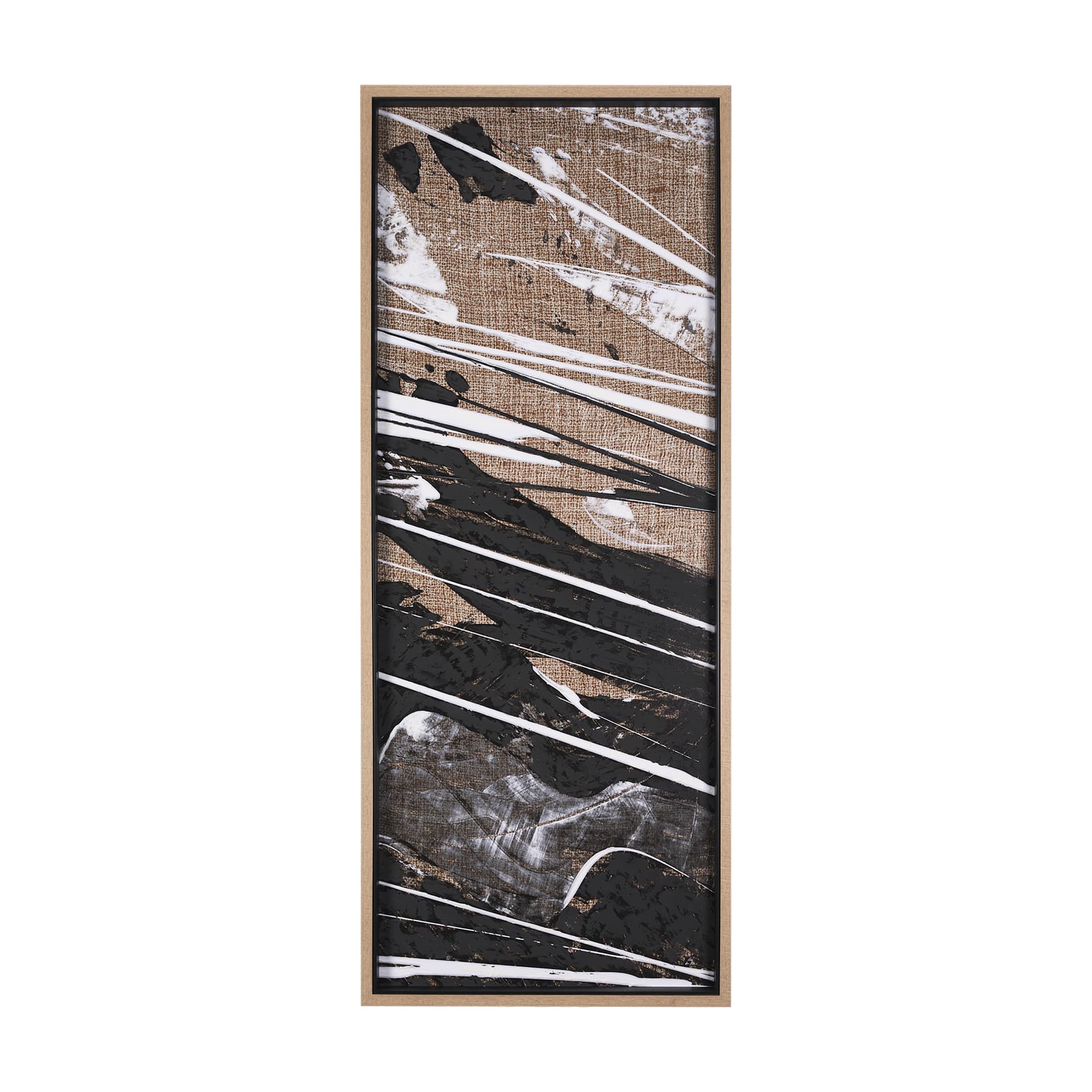 Meshy I by Mercana Studio a Hand Embellished Textured Framed Art Print — product photograph