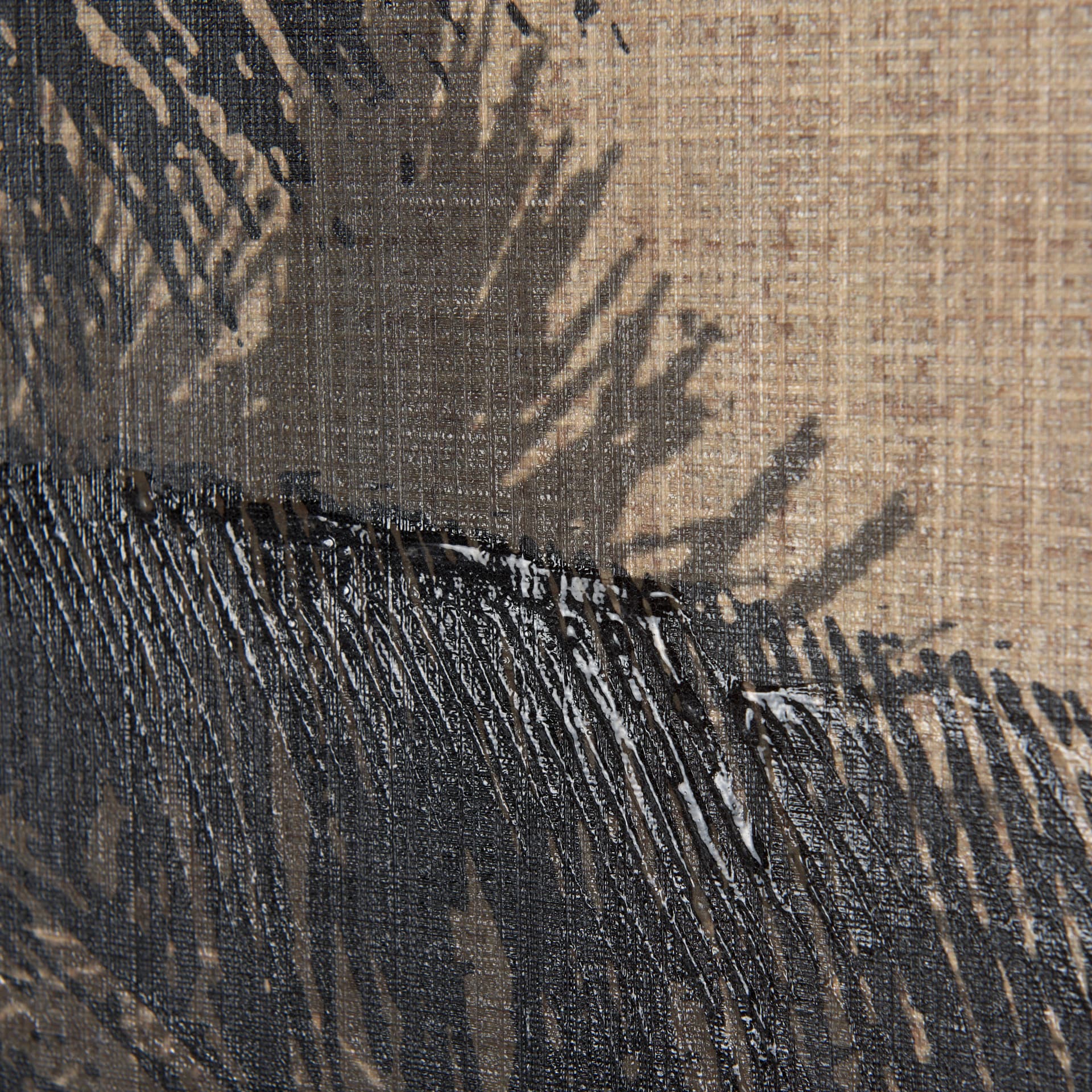 Palm Shadow II by Mercana Studio a Hand Embellished Textured Canvas — product photograph