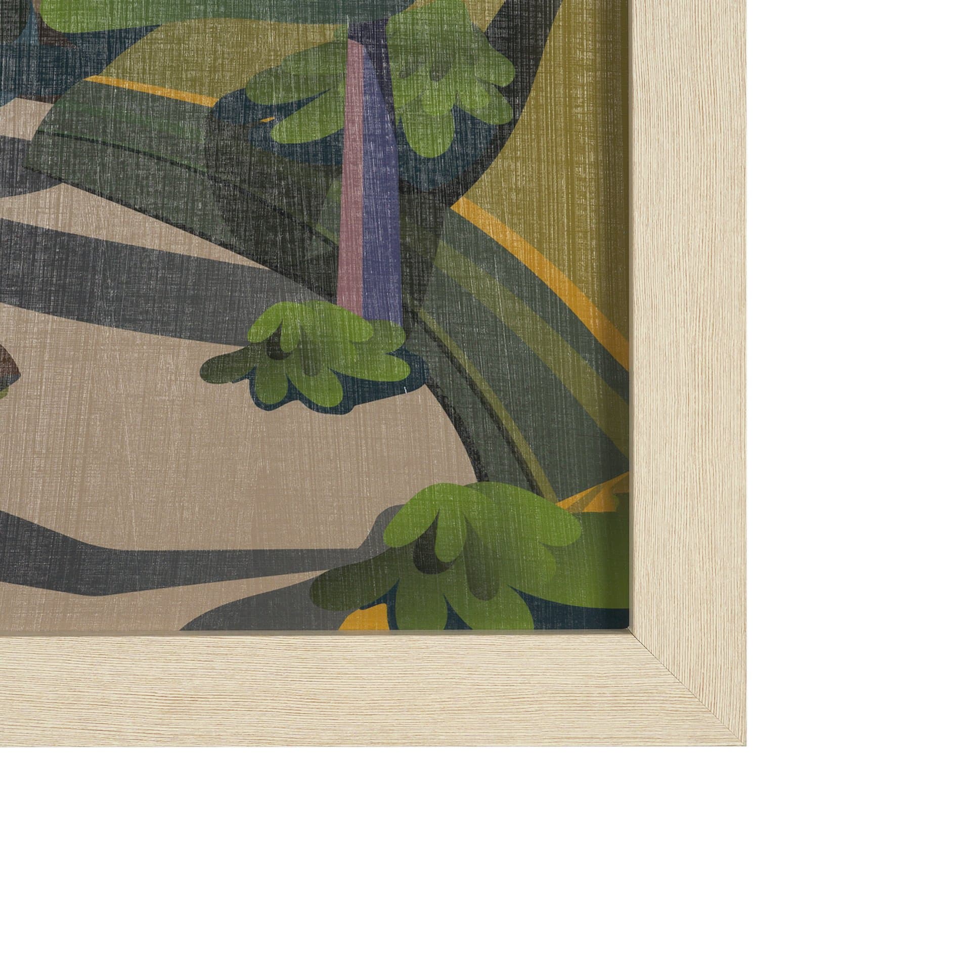 Pacific Rim GO (L) by Mercana Studio a Hand Embellished Decograph Framed Art Print — product photograph