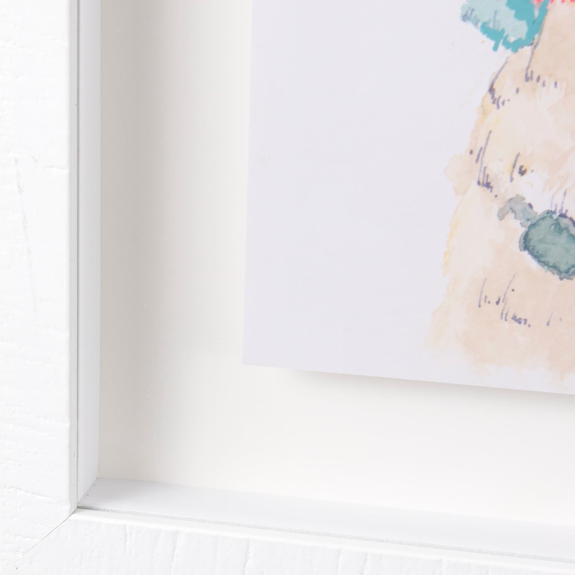 Lama Party IV by Panpan a Framed Art Print Matted under Glass — product photograph
