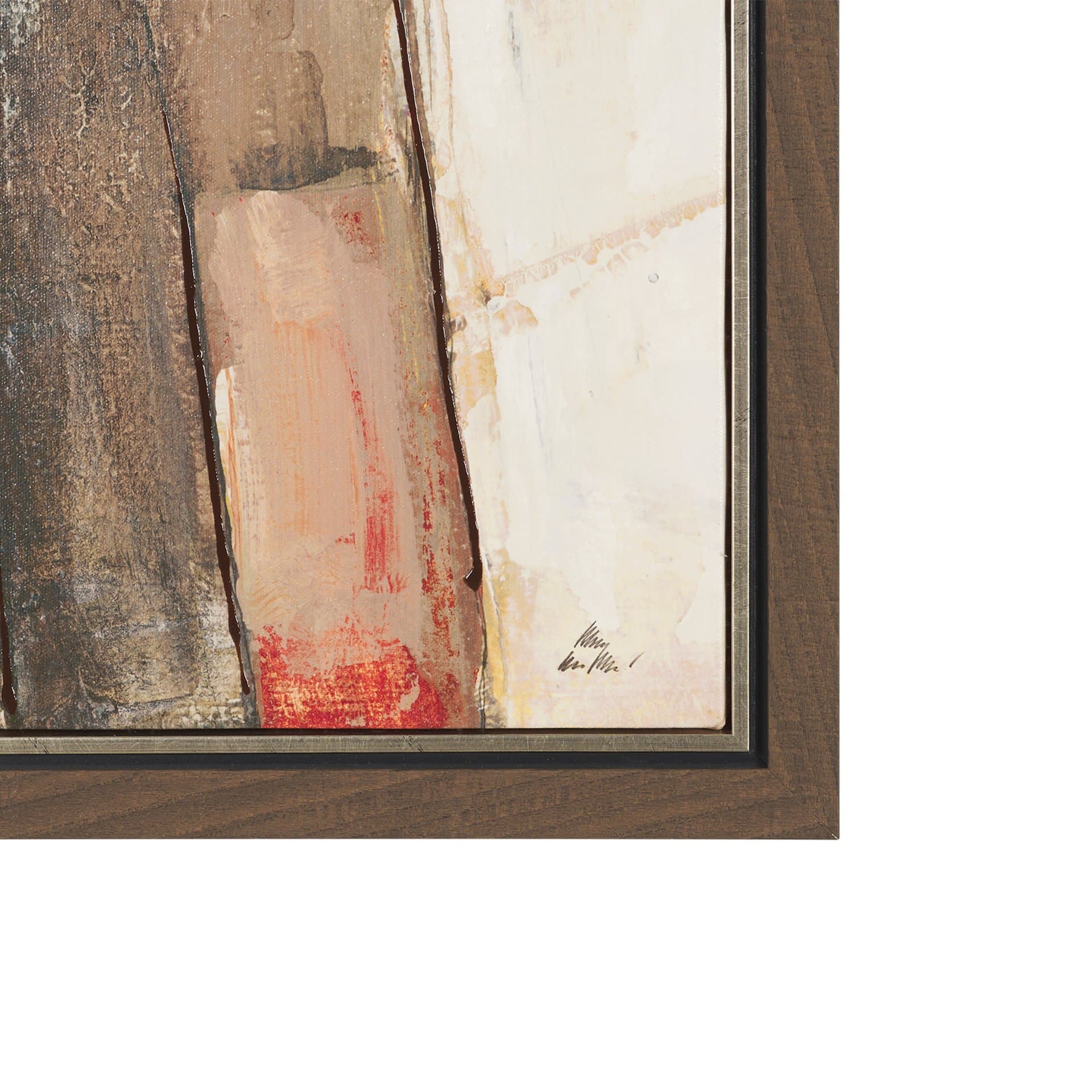 Shale I by Mercana Studio Hand-Embellished Textured Framed Canvas Artwork — product photograph