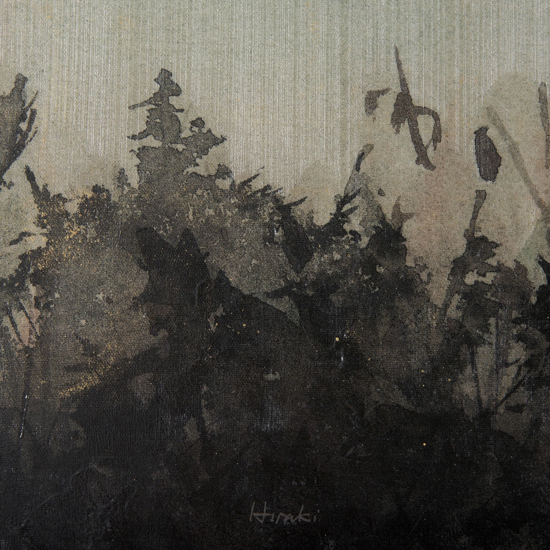 Moon Sets, Sun Rises II by Mercana Studio a Hand Embellished Textured Canvas — product photograph