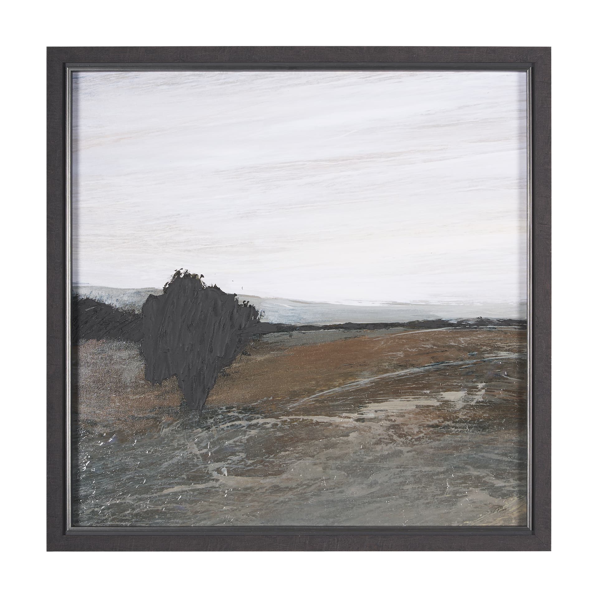 Cloudy Day I by Mercana Studio a Hand Embellished Textured Framed Art Print — product photograph