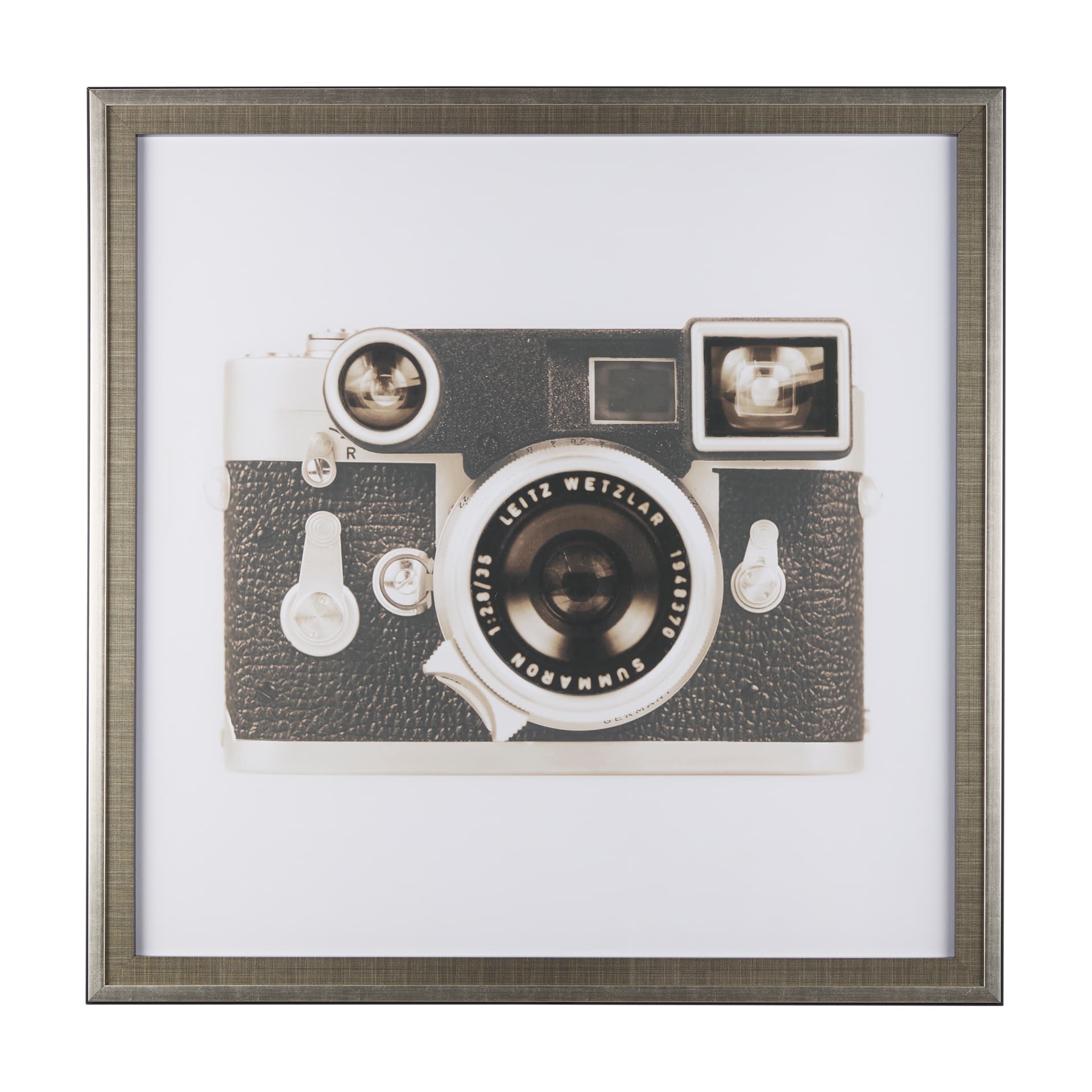 Retro Camera II by Mercana Studio a Hand Embellished Textured Framed Photo Art Print Matted under Gl — product photograph