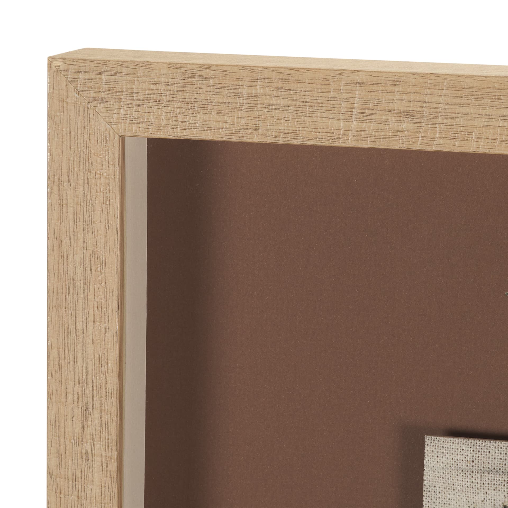Textural Echo - Rust by Kristine Hegre Hand Embelished Textured Framed Artwork Matted under Glass — product photograph