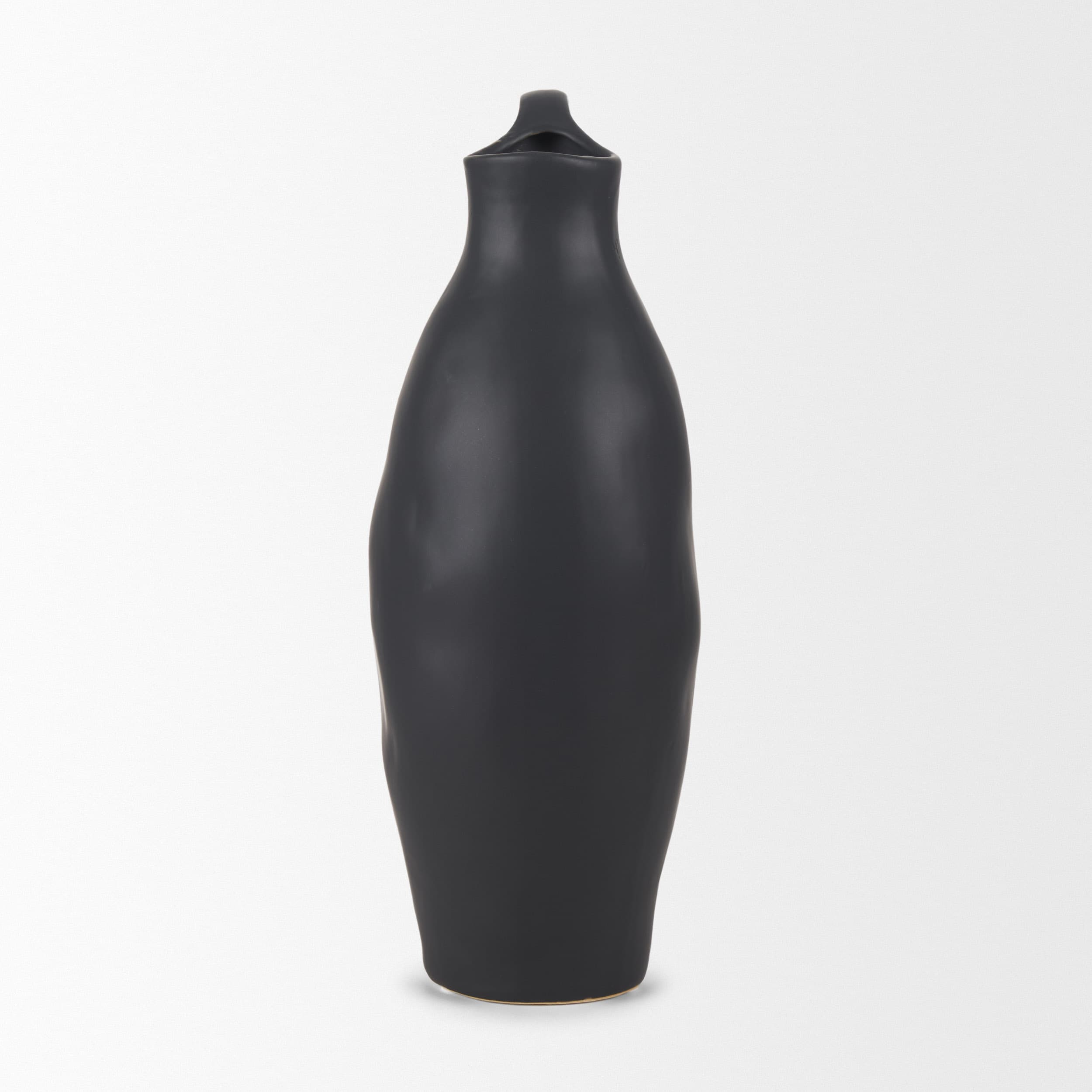 Valora Matte Black Ceramic Jug — product photograph