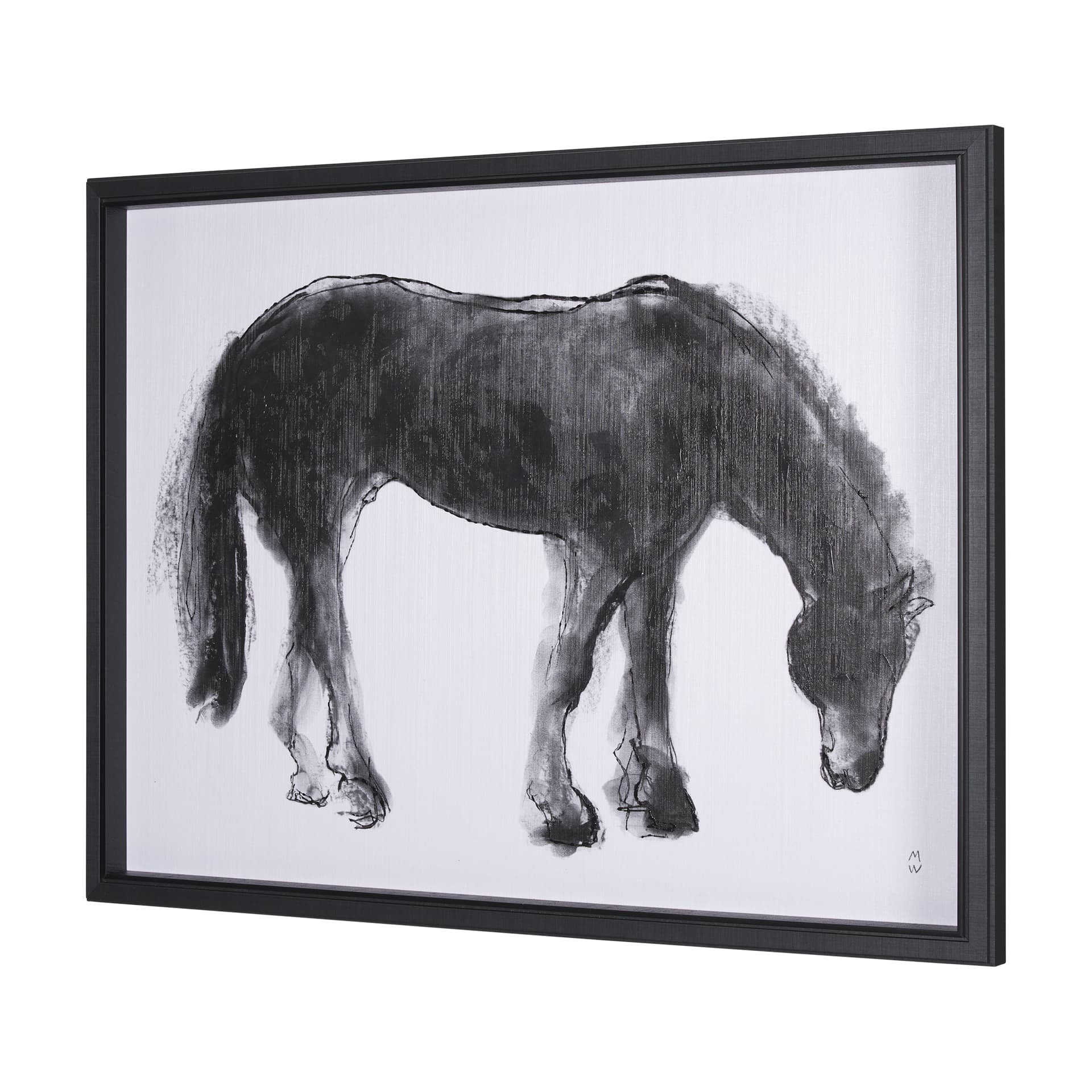 Equine Sketch 3 by Manny Woodart a Hand Embellished Textured Framed Art Print — product photograph