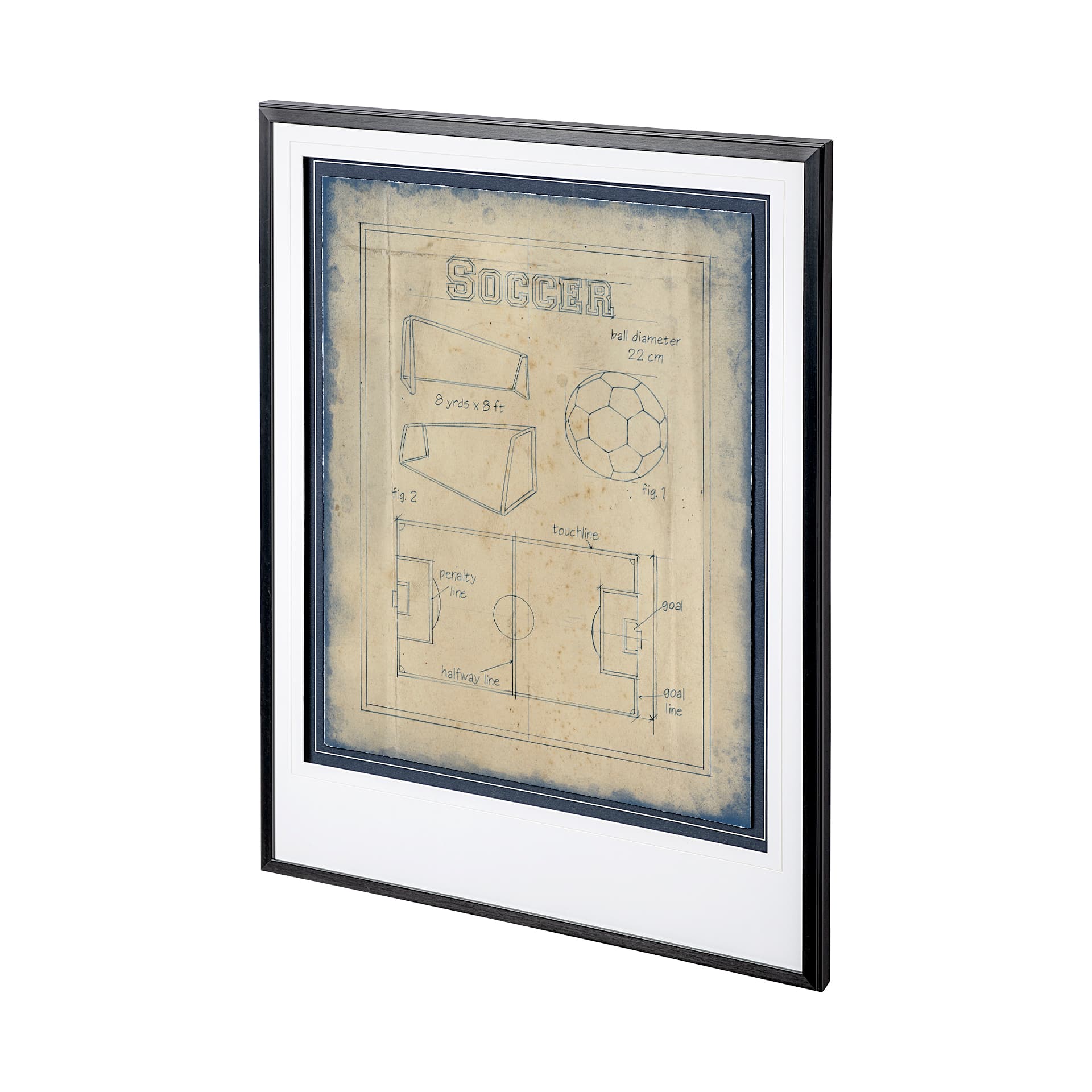 All About the Game IV by Ethan Harper a Framed Art Print Matted under Glass — product photograph