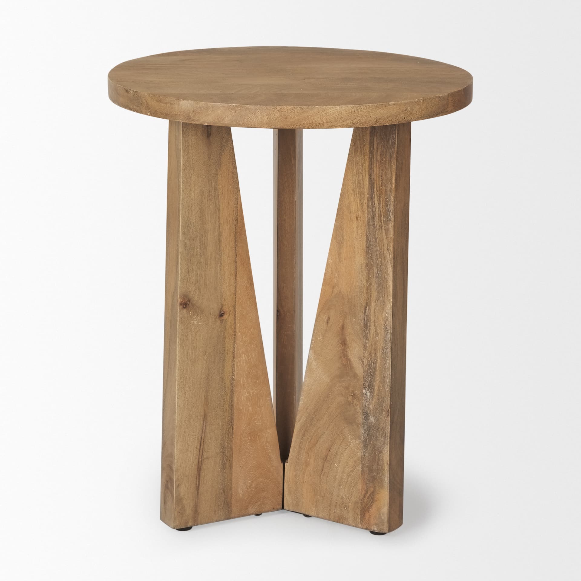 Mattius Light Wood Accent Table — product photograph