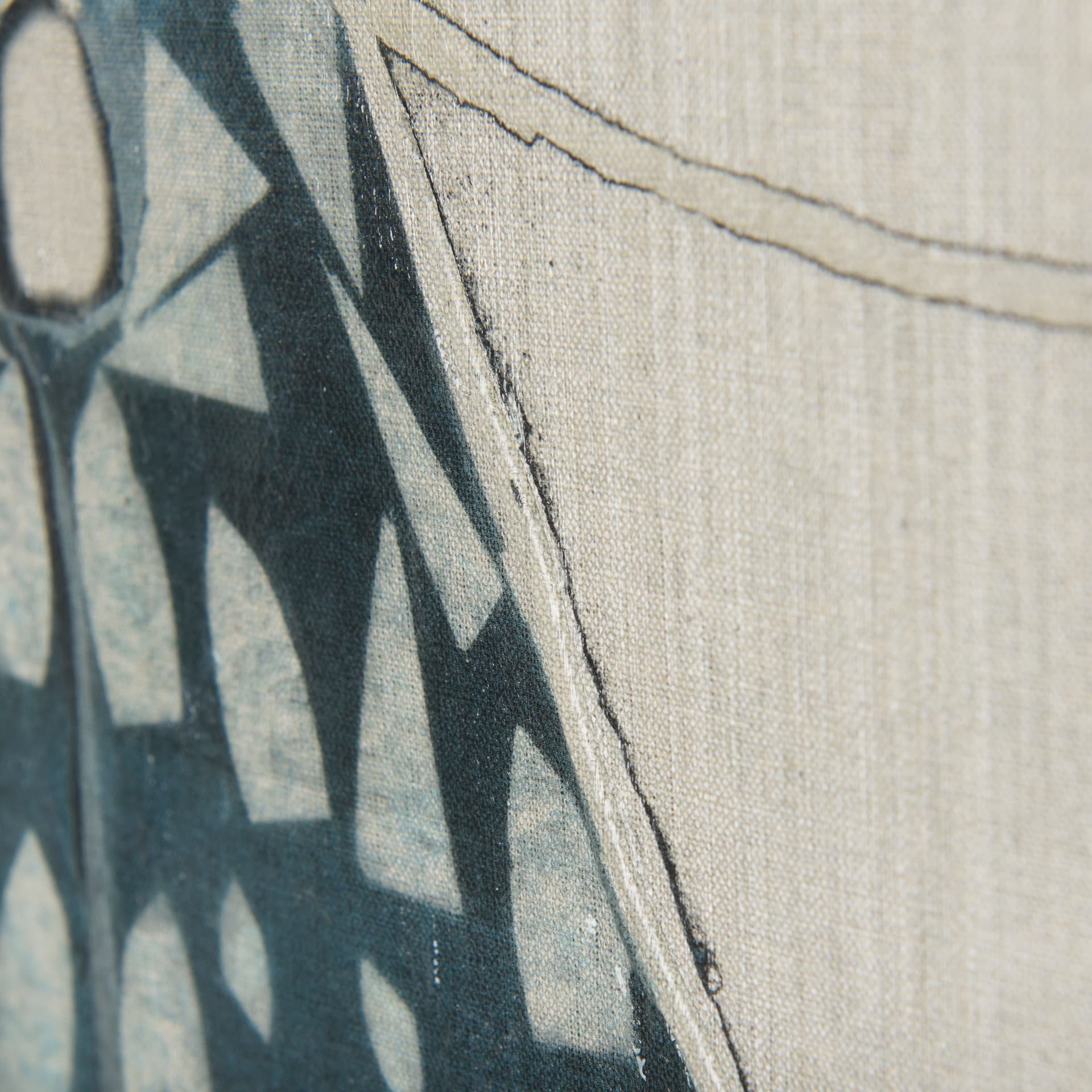 Moth Blue I by Mercana Studio a Hand Embellished Textured Canvas — product photograph