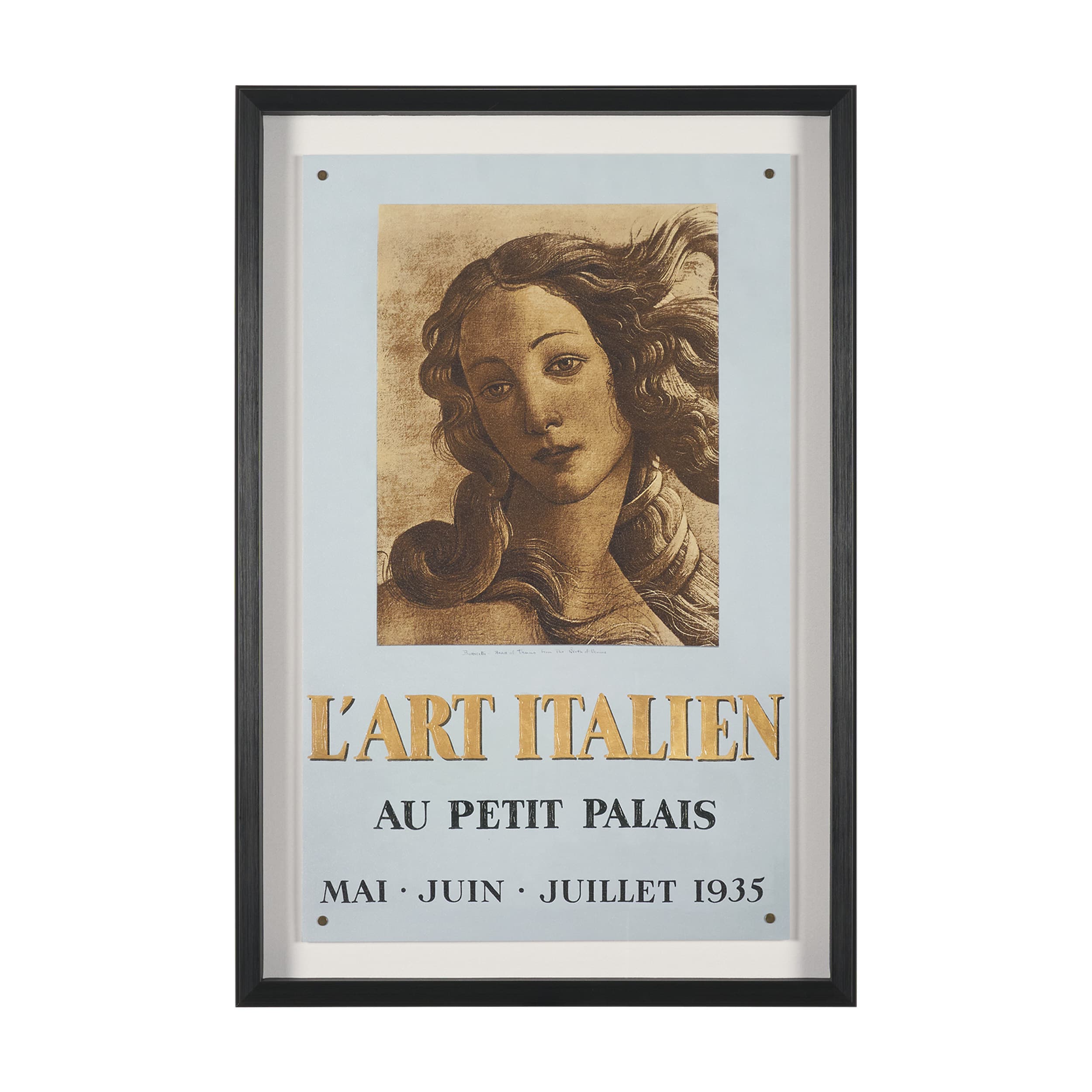 Ephemera L'Art by The Vintage Collection Hand Embelished Textured Framed Artwork Matted under Glass — product photograph