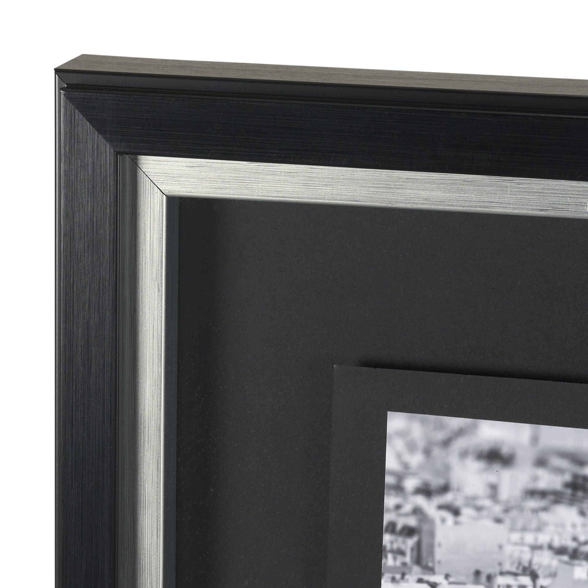 Arc de Triomphe- by Richard Silver Textured Framed Art Print Matted under Glass — product photograph