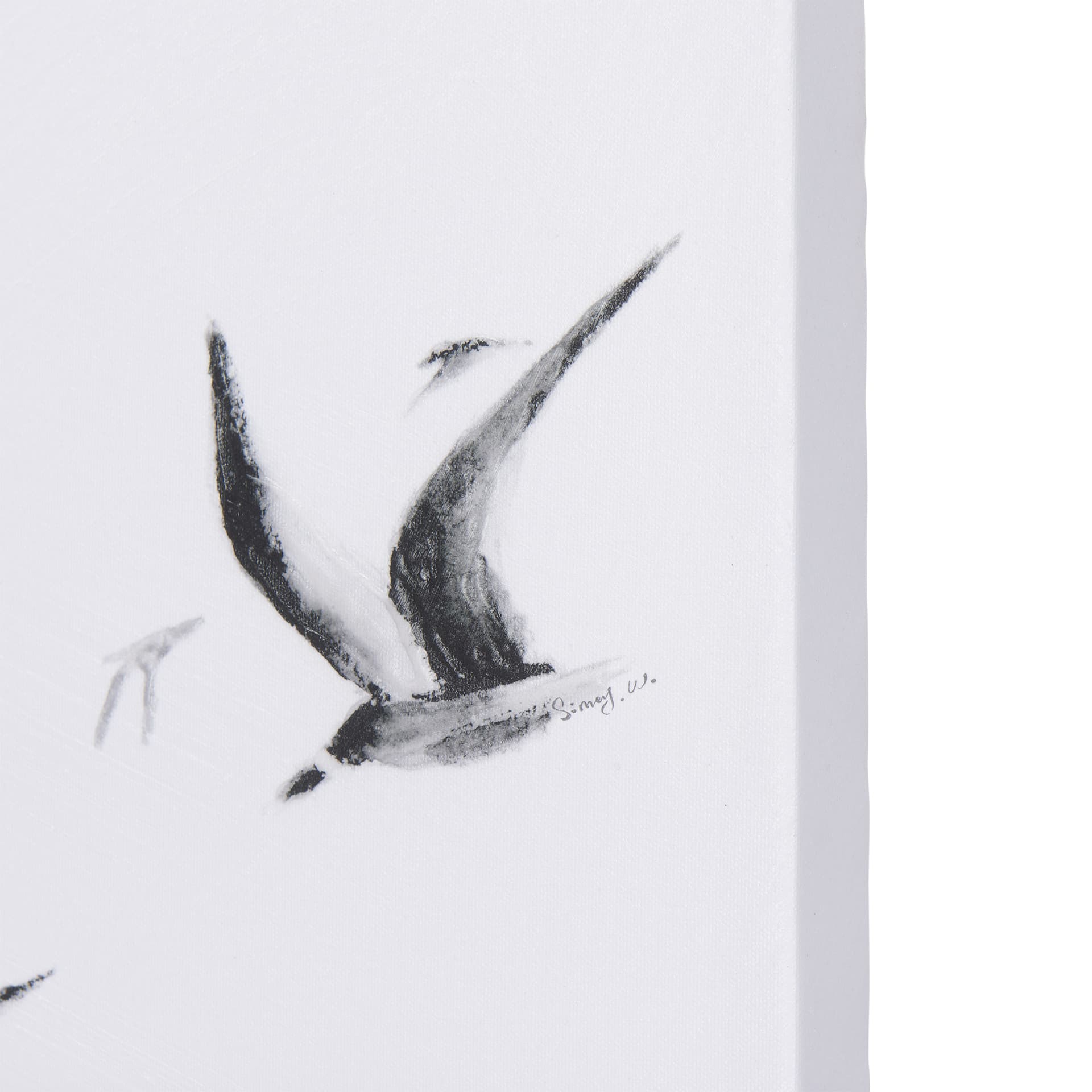 Fly Away I by Mercana Studio a Hand Embellished Textured Canvas — product photograph