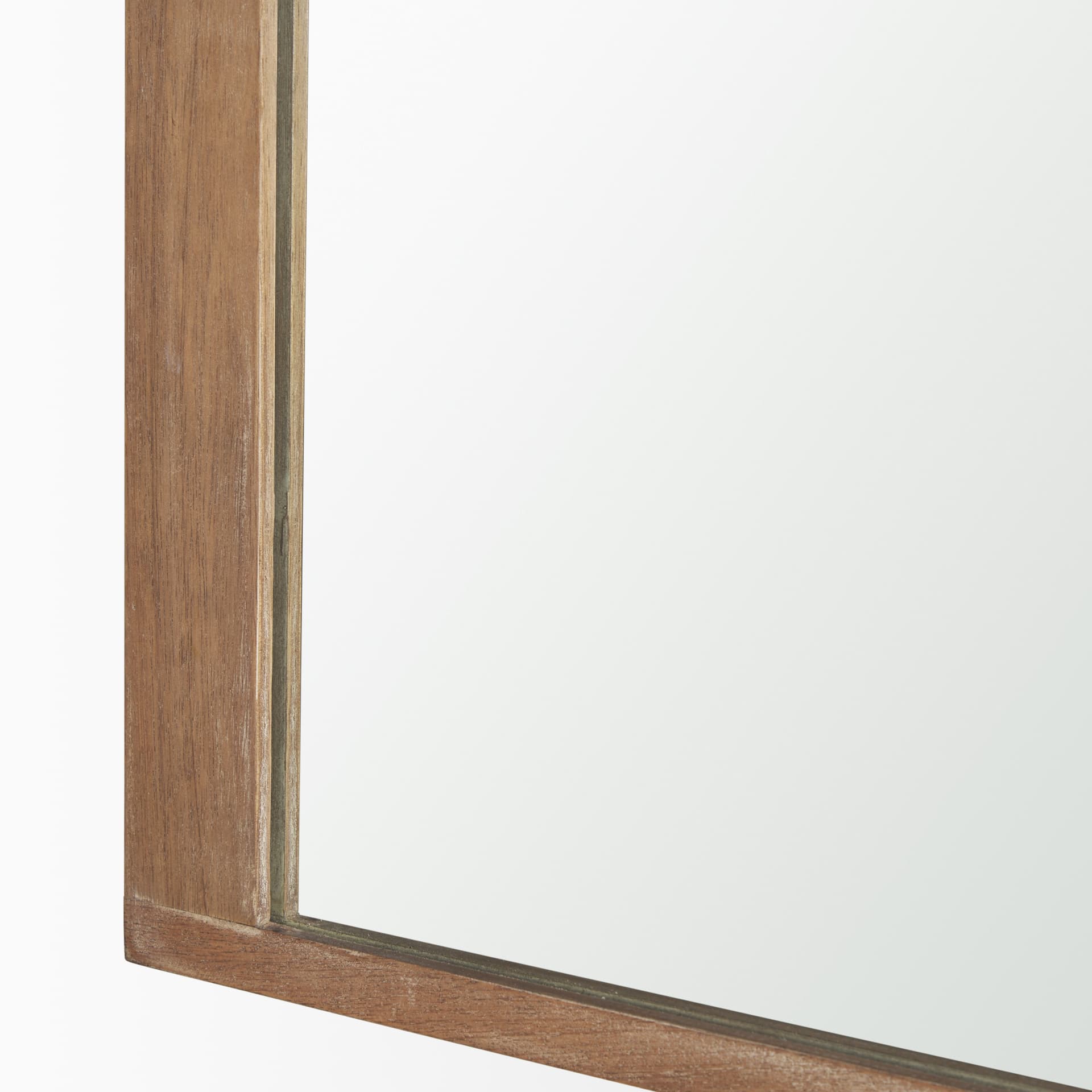 Celeste Light Brown Wood Medium Arched Mirror — product photograph